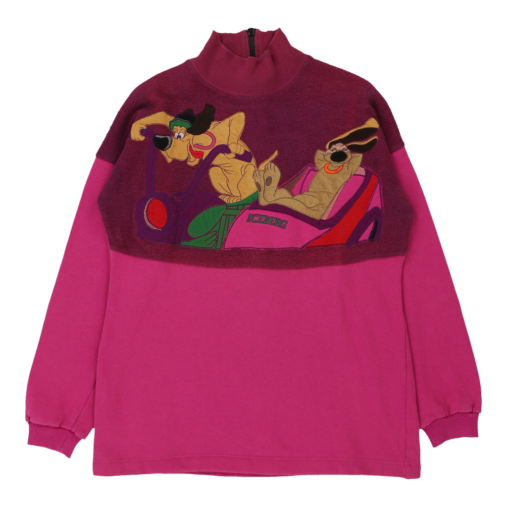 Iceberg 1/4 Zip - Medium Pink Cotton | Size: medium Refurbished - N/A (Preloved Designer is not a specific brand, it refurbished available on Cerqular