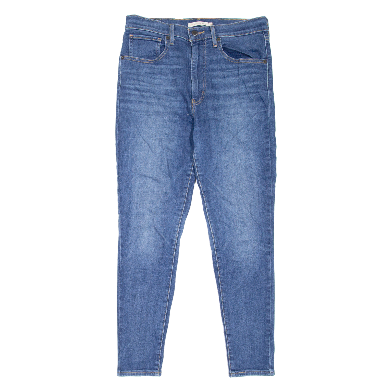 LEVI'S Mile High BIG E Womens Jeans Blue Slim Skinny Stone Wash W30 L28 Refurbished - N/A refurbished available on Cerqular