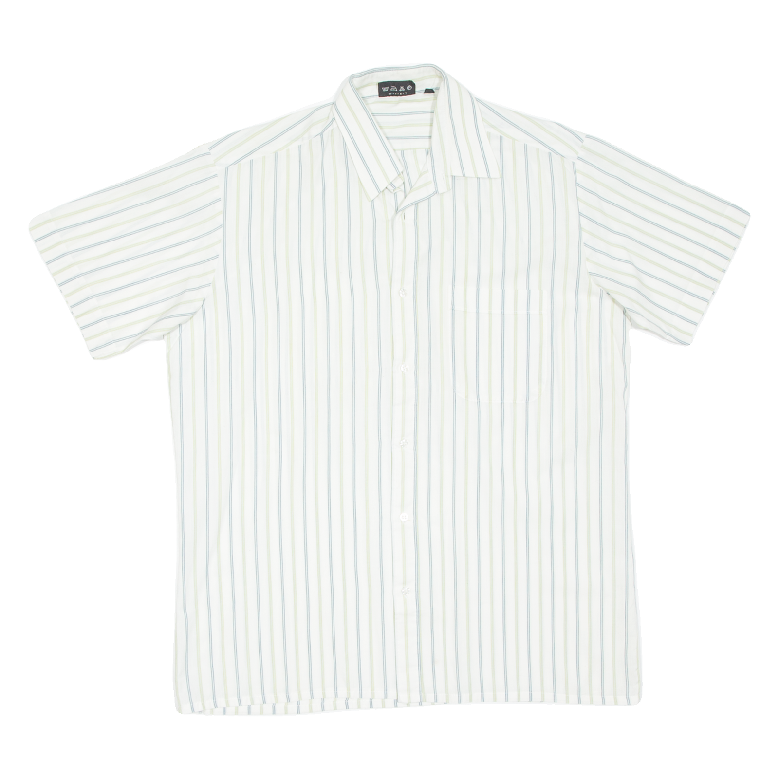 CRE ANGELO Mens Shirt White Striped S Refurbished - N/A refurbished available on Cerqular