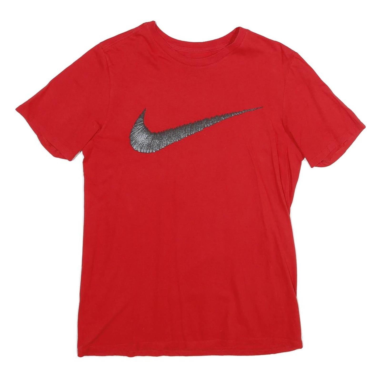 NIKE Mens Red Classic T-Shirt M Short Sleeve Crew Neck Cotton Casual Refurbished - N/A refurbished available on Cerqular