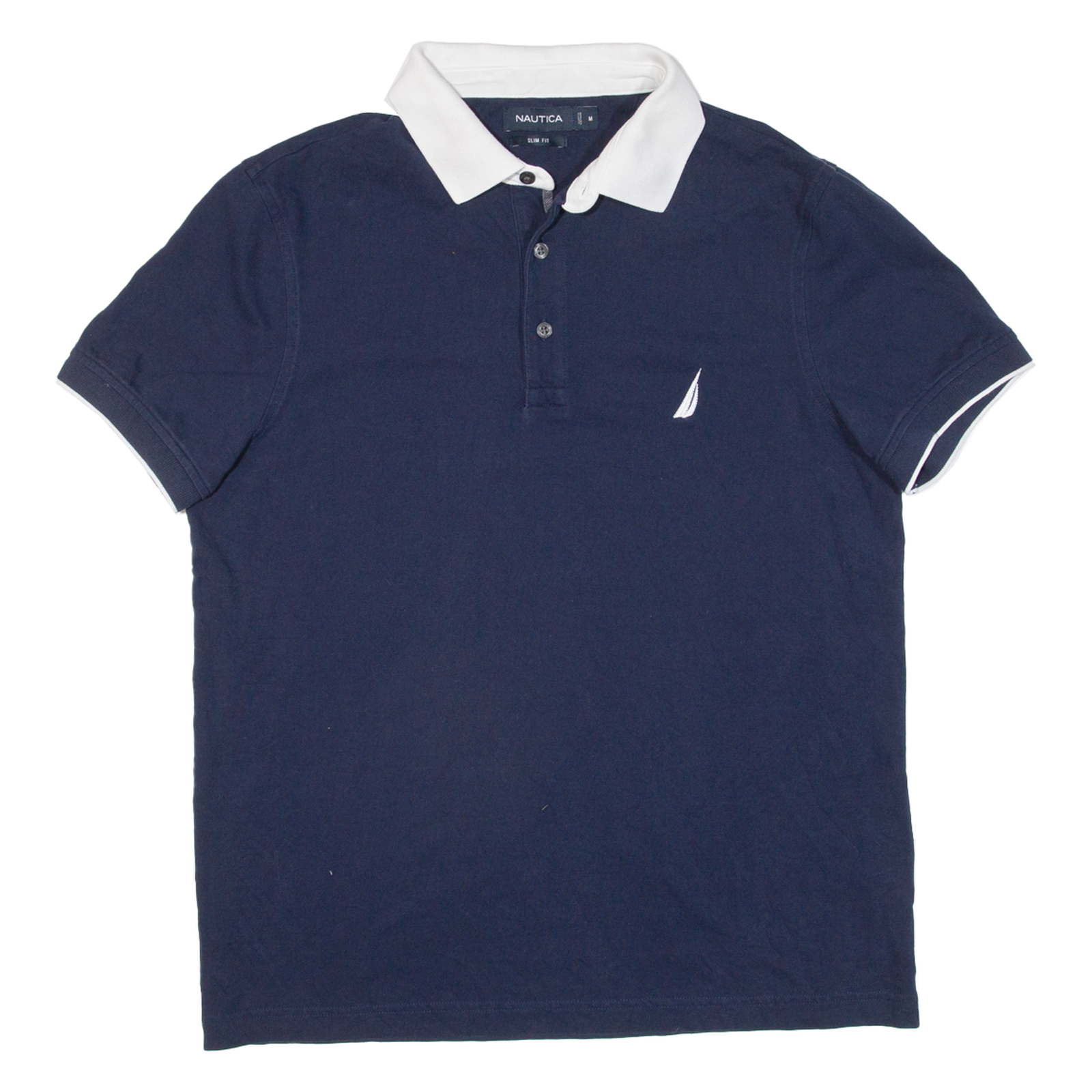 NAUTICA Slim Fit Mens Polo Shirt Blue M Refurbished - N/A refurbished available on Cerqular