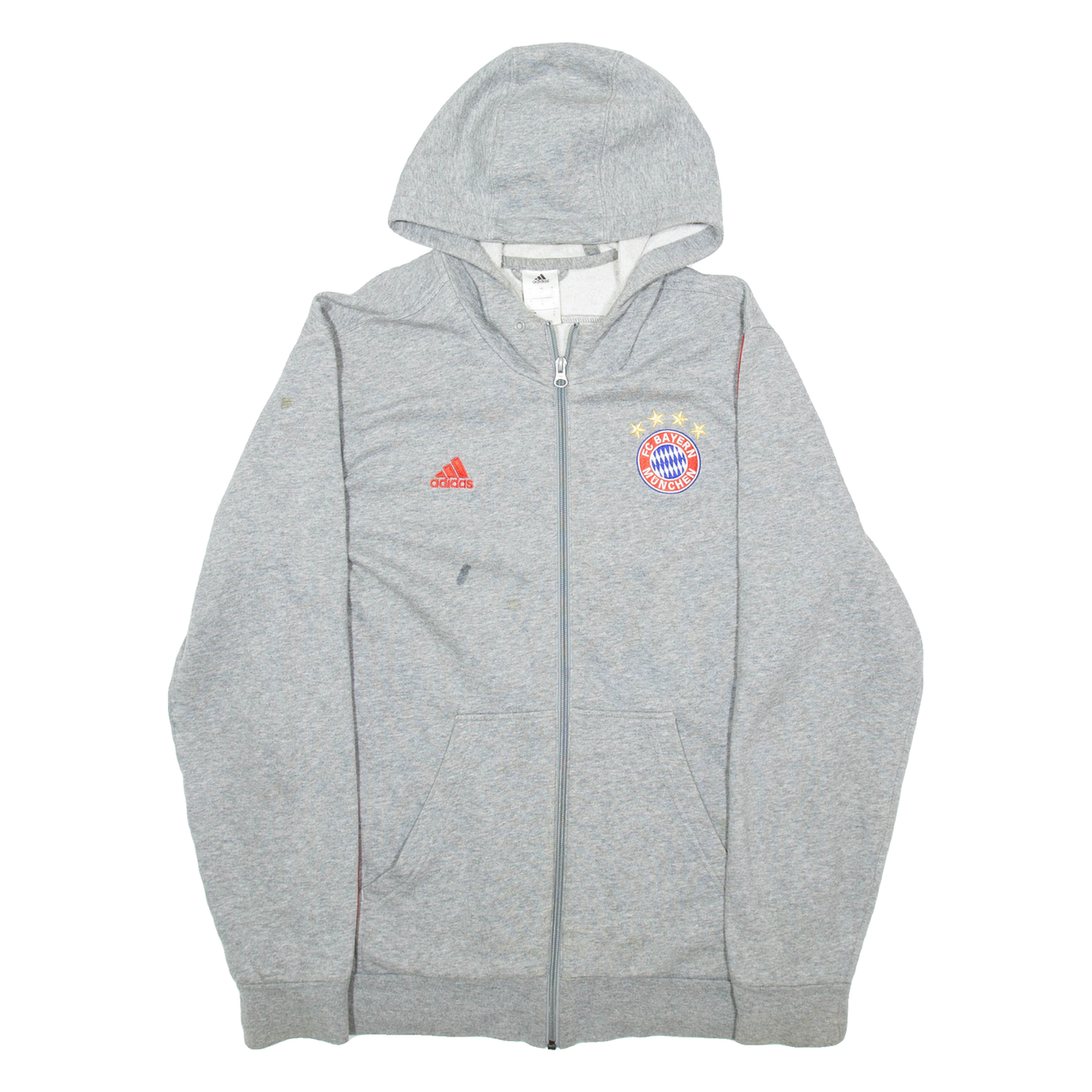 ADIDAS Mens Grey Hoodie Full Zip M Refurbished - N/A refurbished available on Cerqular