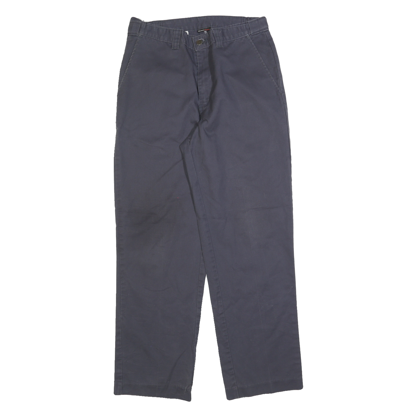 DICKIES Mens Regular Fit Navy Blue Cotton Blend Zip Trousers W32 L32 Workwear Refurbished - N/A refurbished available on Cerqular