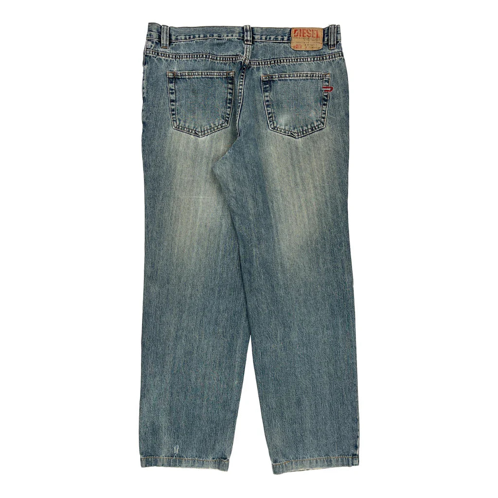 Diesel Jeans - 34W 31L Light Wash Denim Refurbished - Thrifted (note: this is a term often used to describe second- refurbished available on Cerqular