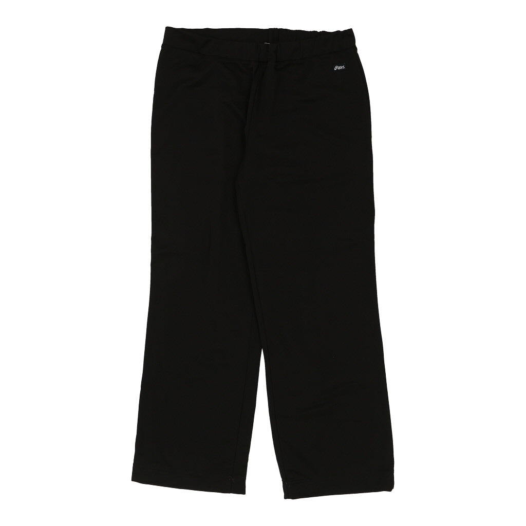 Asics Tracksuit - Large Black Polyester Refurbished - Thrifted (note: this is a term often used to describe second- refurbished available on Cerqular