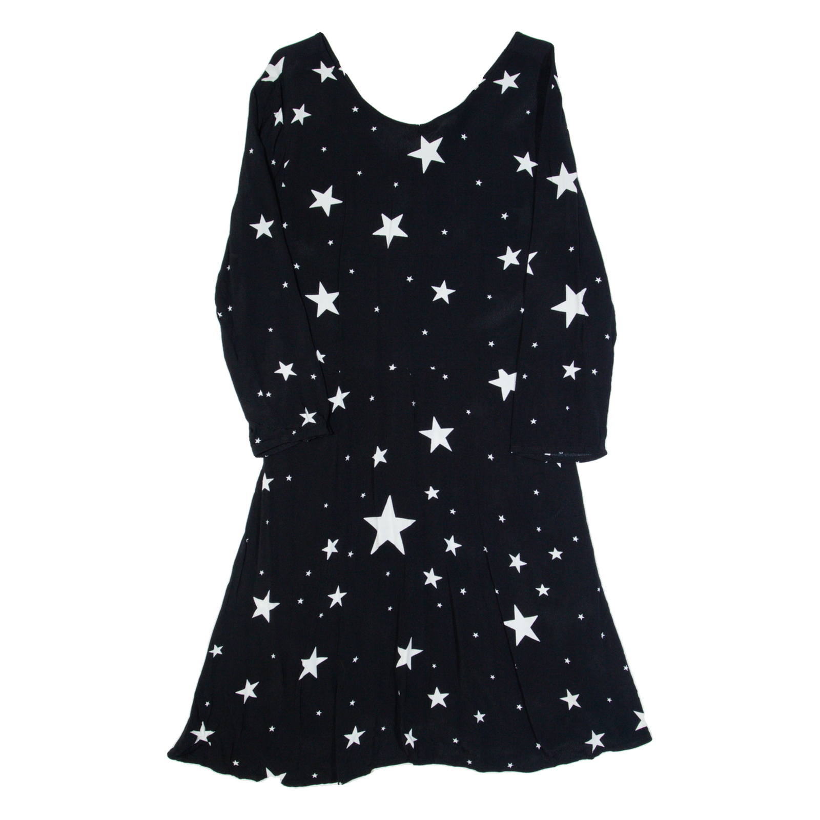 GAP Stars Womens Fit & Flare Dress Black Long Sleeve Knee Length UK 6 Refurbished - N/A refurbished available on Cerqular