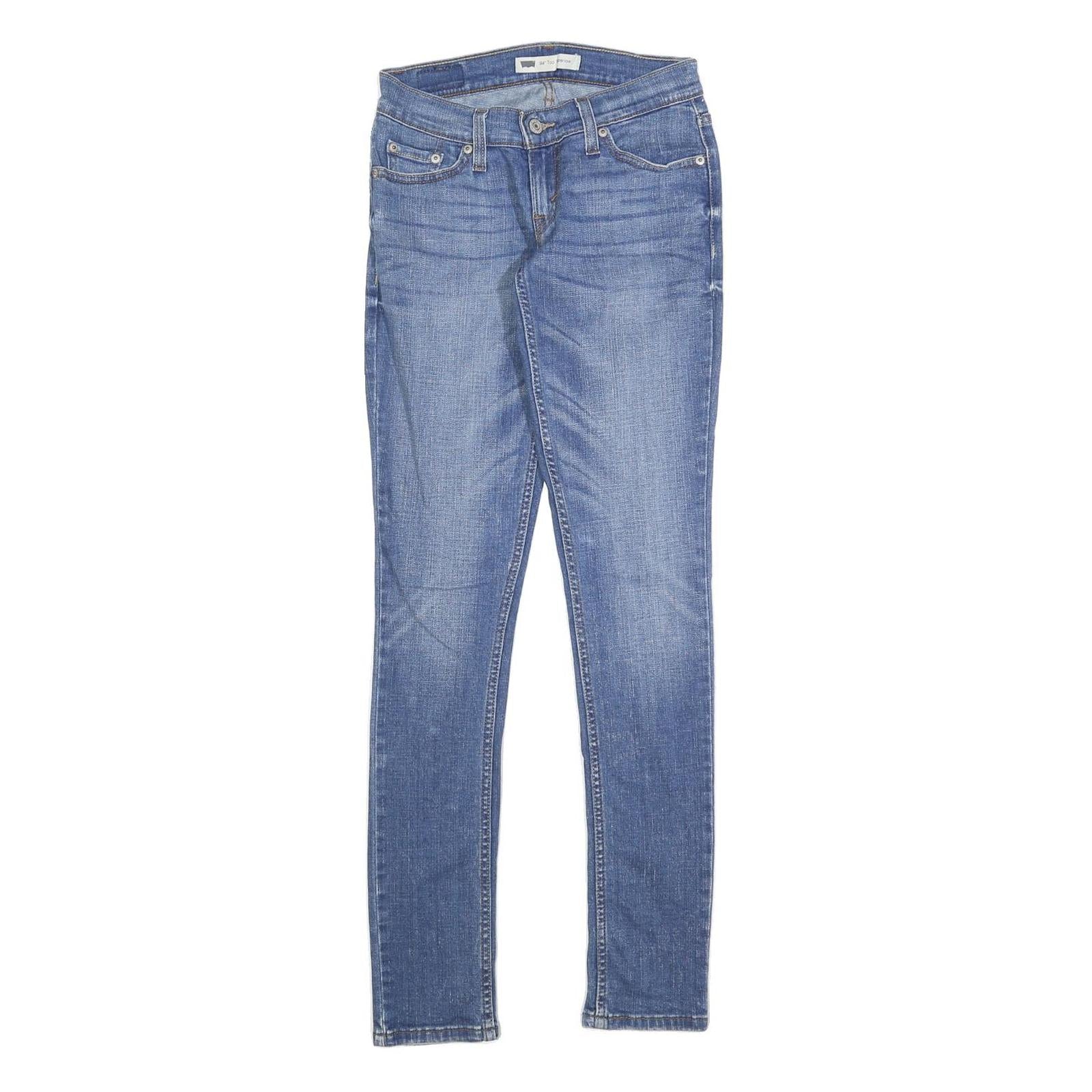 LEVI'S Womens Slim Blue Denim Slim Jeans 524 W24 L32 Stretch Cotton Blend Refurbished - N/A refurbished available on Cerqular