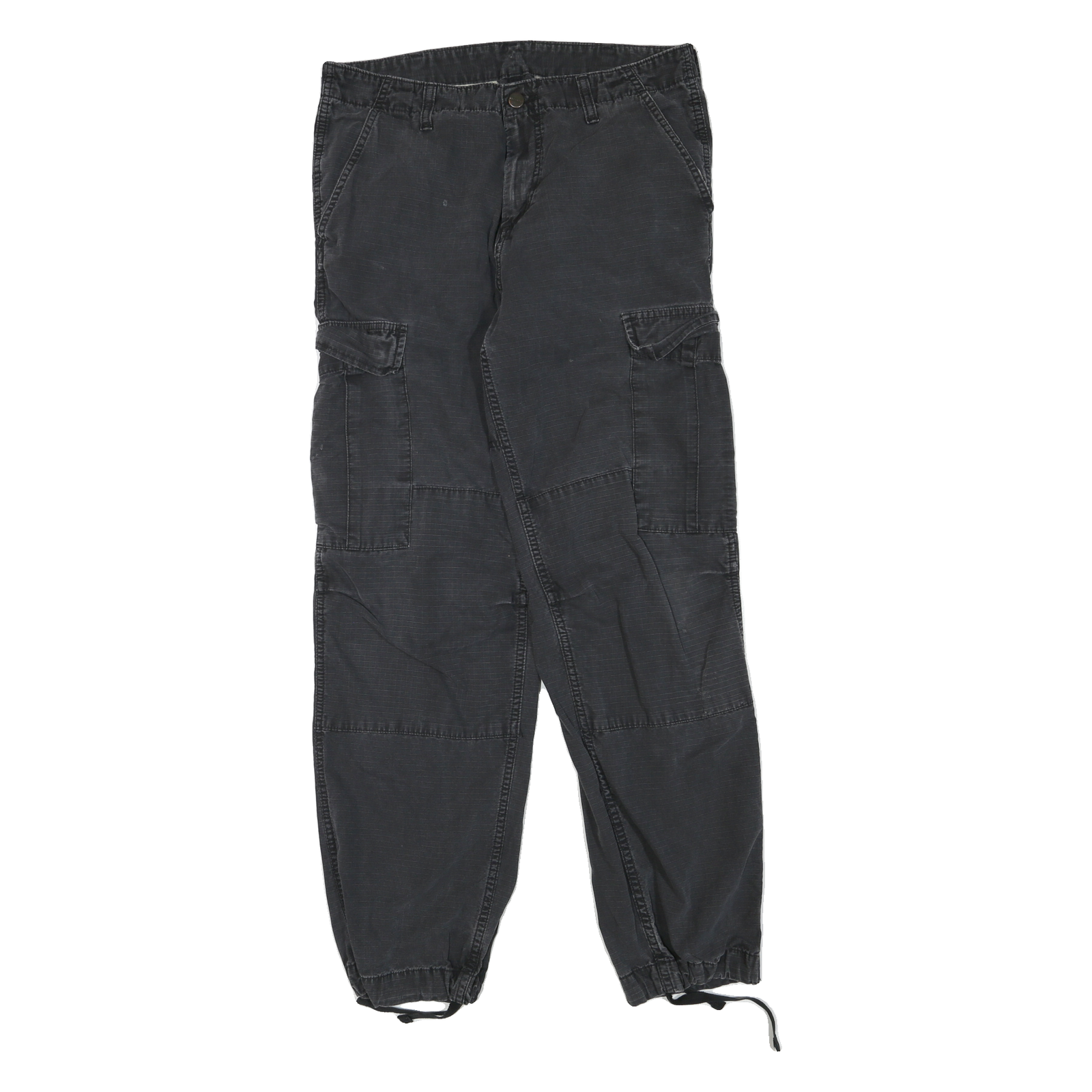 CARHARTT Mens Regular Cotton Blend Cargo Black Jeans W32 L32 Workwear Zip Refurbished - N/A refurbished available on Cerqular