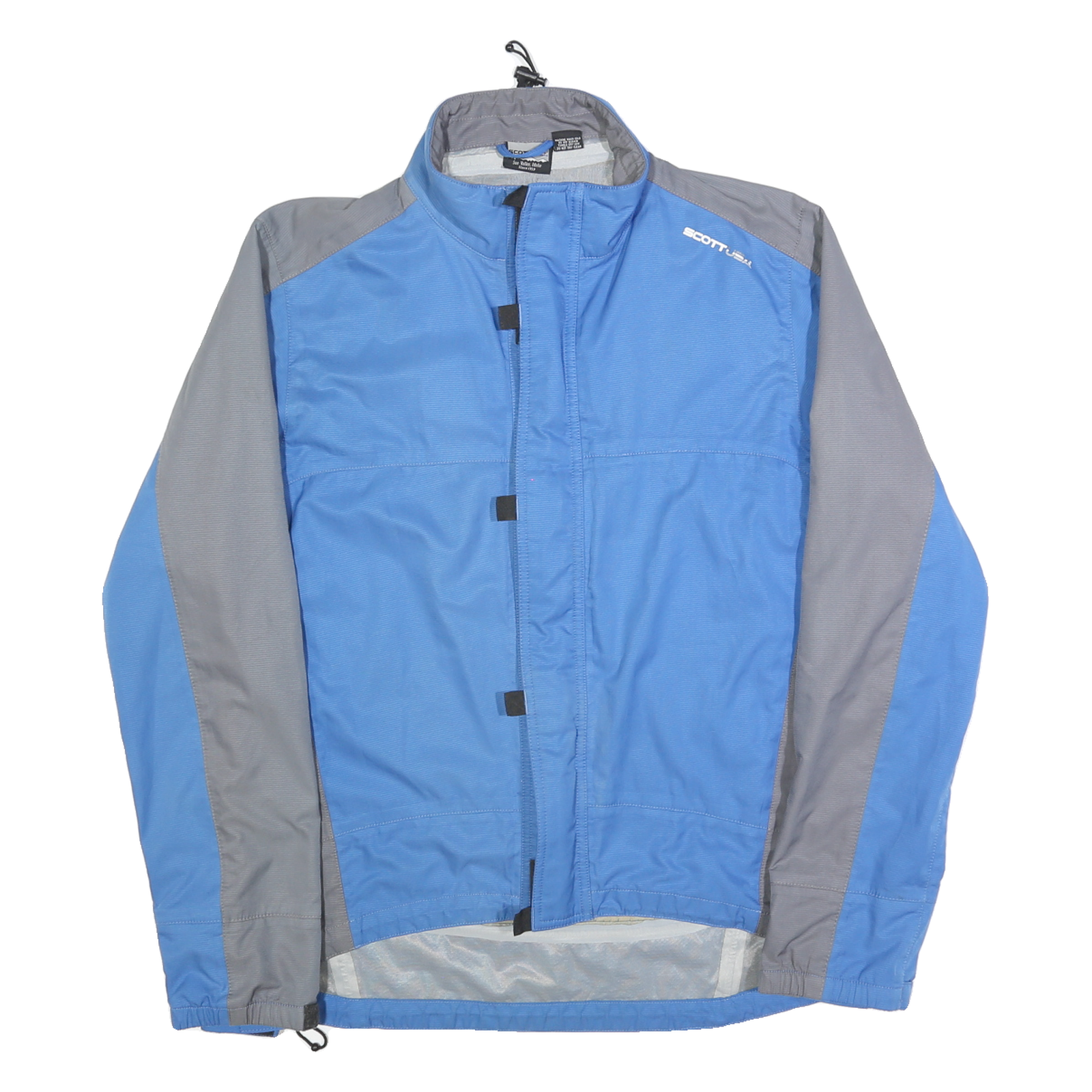 SCOTT USA Mens Blue & Grey Jacket M Polyester Zip Outdoor Sports Refurbished - N/A refurbished available on Cerqular