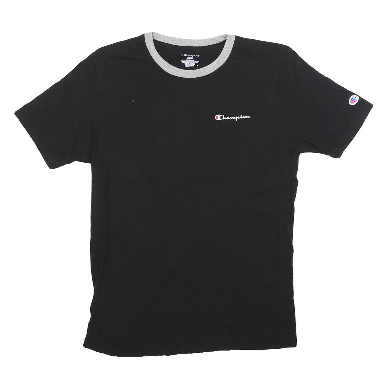 Buy CHAMPION Mens Black & Grey Modern T-Shirt M Short Sleeve Crew Neck Cotton Blend Refurbished - $18.19 CHAMPION Mens Black & Grey Modern T-Shirt M Short Sleeve Crew Neck Cotton Blend Refurbished - N/A refurbished available on Cerqular
