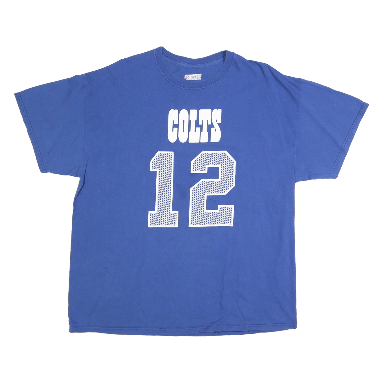 Buy NFL Mens Blue Colts 12 Graphic T-Shirt XL Short Sleeve Crew Neck Refurbished - $18.19 NFL Mens Blue Colts 12 Graphic T-Shirt XL Short Sleeve Crew Neck Refurbished - N/A refurbished available on Cerqular