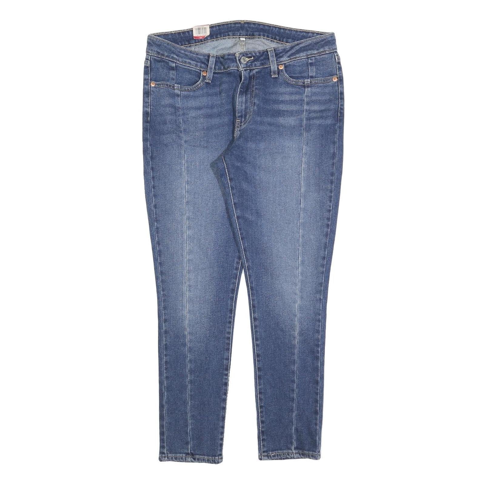LEVI'S Womens Slim Blue Denim Slim Fit Skinny Jeans W31 L27 Stretch Cotton Blend Refurbished - N/A refurbished available on Cerqular