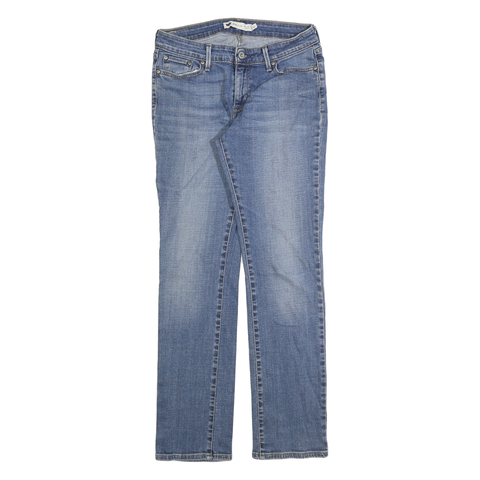 LEVI'S Womens Blue Slim Jeans Denim W29 L32 Classic Cotton Zip Refurbished - N/A refurbished available on Cerqular