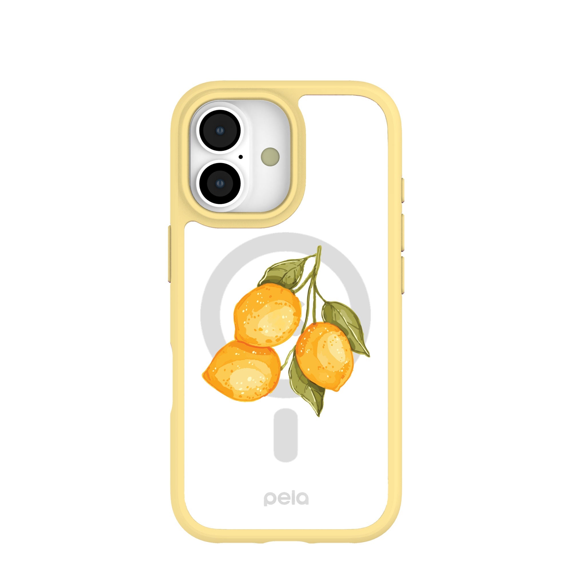 Clear Lemon Drop iPhone 17 Case With Sunbeam Ridge (MagSafe included) Refurbished - Pela Case refurbished available on Cerqular