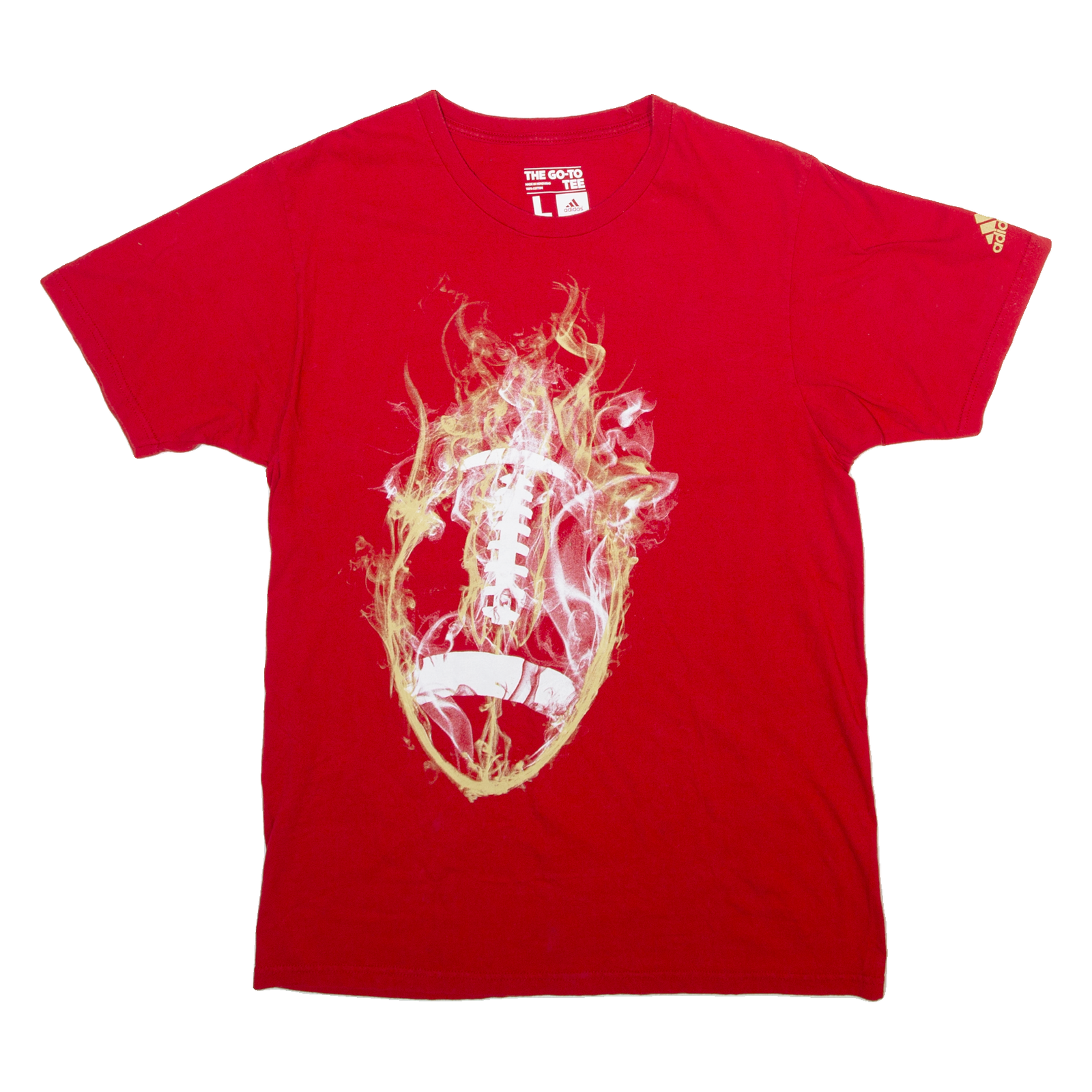 ADIDAS Mens T-Shirt Red L Refurbished - N/A refurbished available on Cerqular