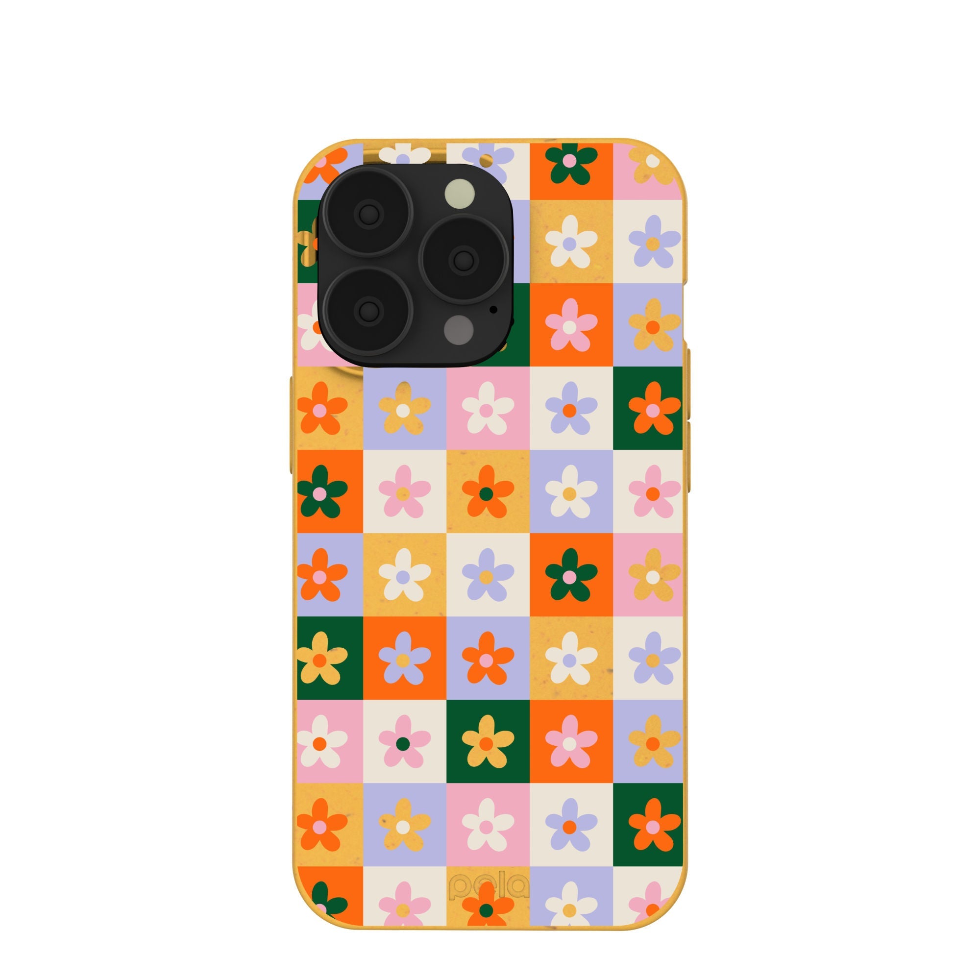 Honey Flower Tiles iPhone 13 Pro Case Refurbished - Pela Case refurbished available on Cerqular
