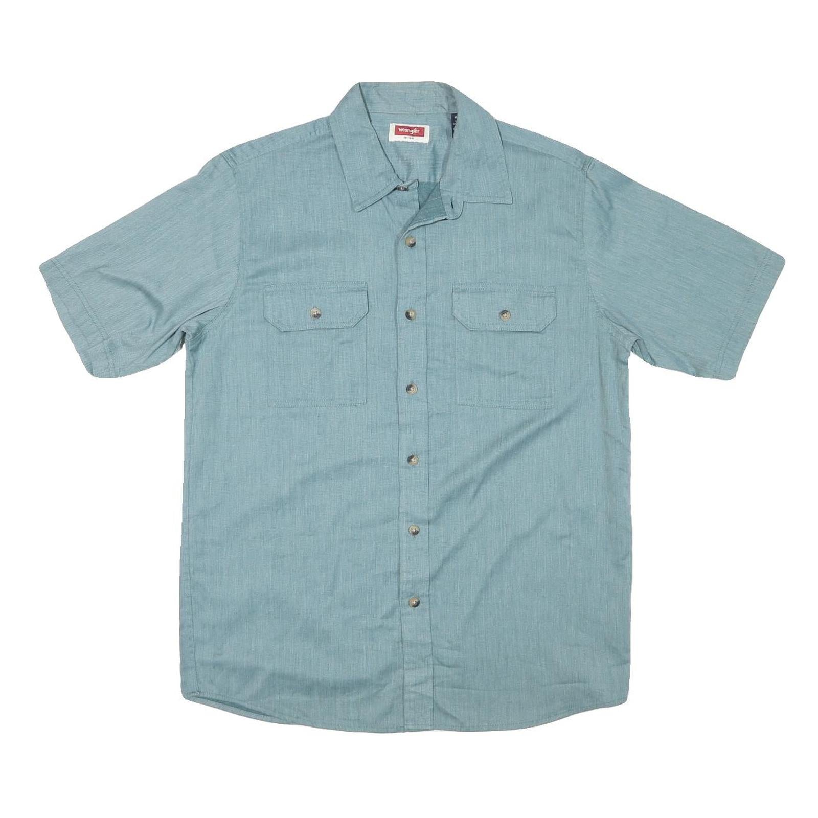 Buy WRANGLER Mens Blue Cotton Blend Short Sleeve Shirt M Casual Utility Workwear Refurbished - $29.89 WRANGLER Mens Blue Cotton Blend Short Sleeve Shirt M Casual Utility Workwear Refurbished - N/A refurbished available on Cerqular