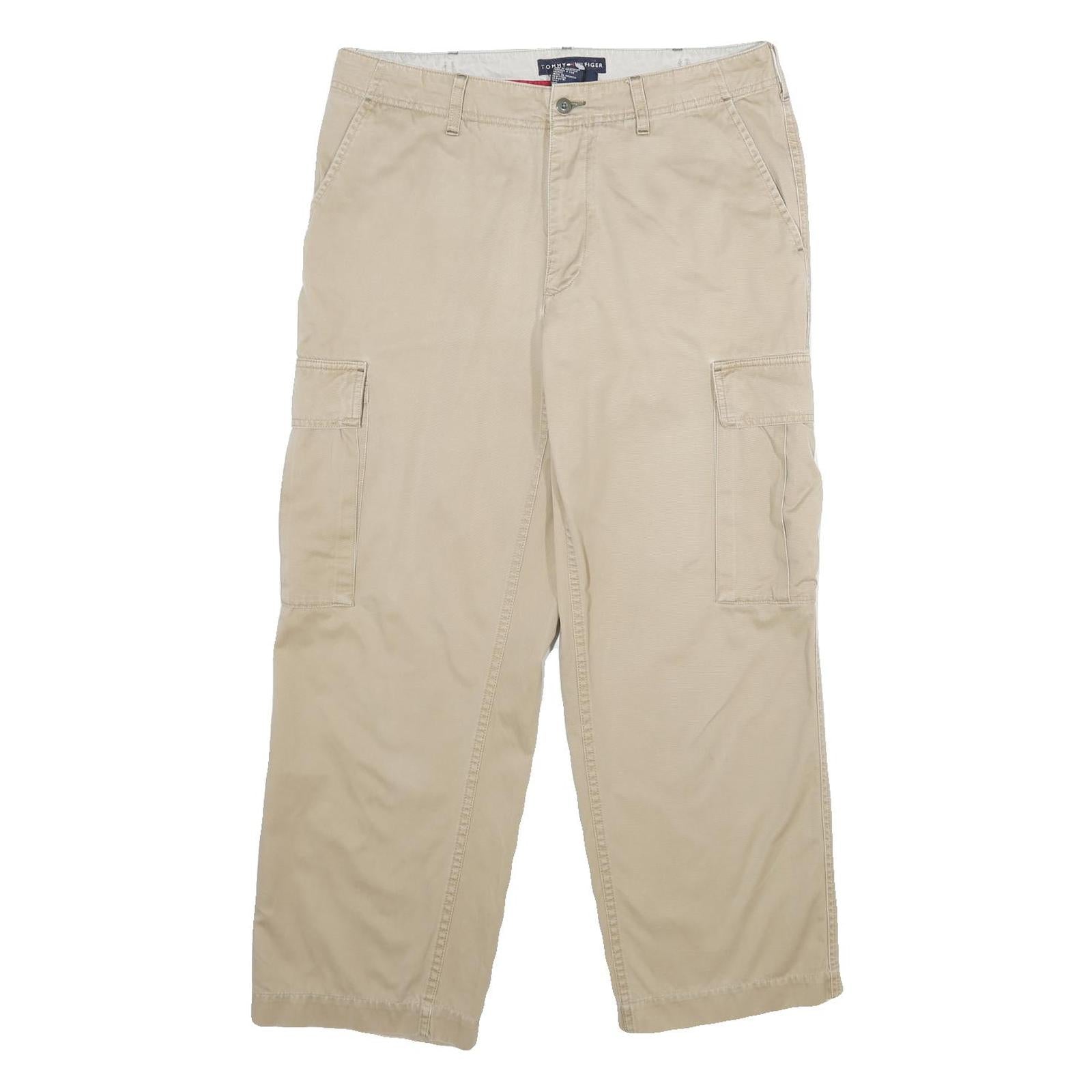 Buy TOMMY HILFIGER Mens Beige Regular Cargo Trousers Cotton Zip W32 L30 Casual Refurbished - $36.39 TOMMY HILFIGER Mens Beige Regular Cargo Trousers Cotton Zip W32 L30 Casual Refurbished - N/A refurbished available on Cerqular