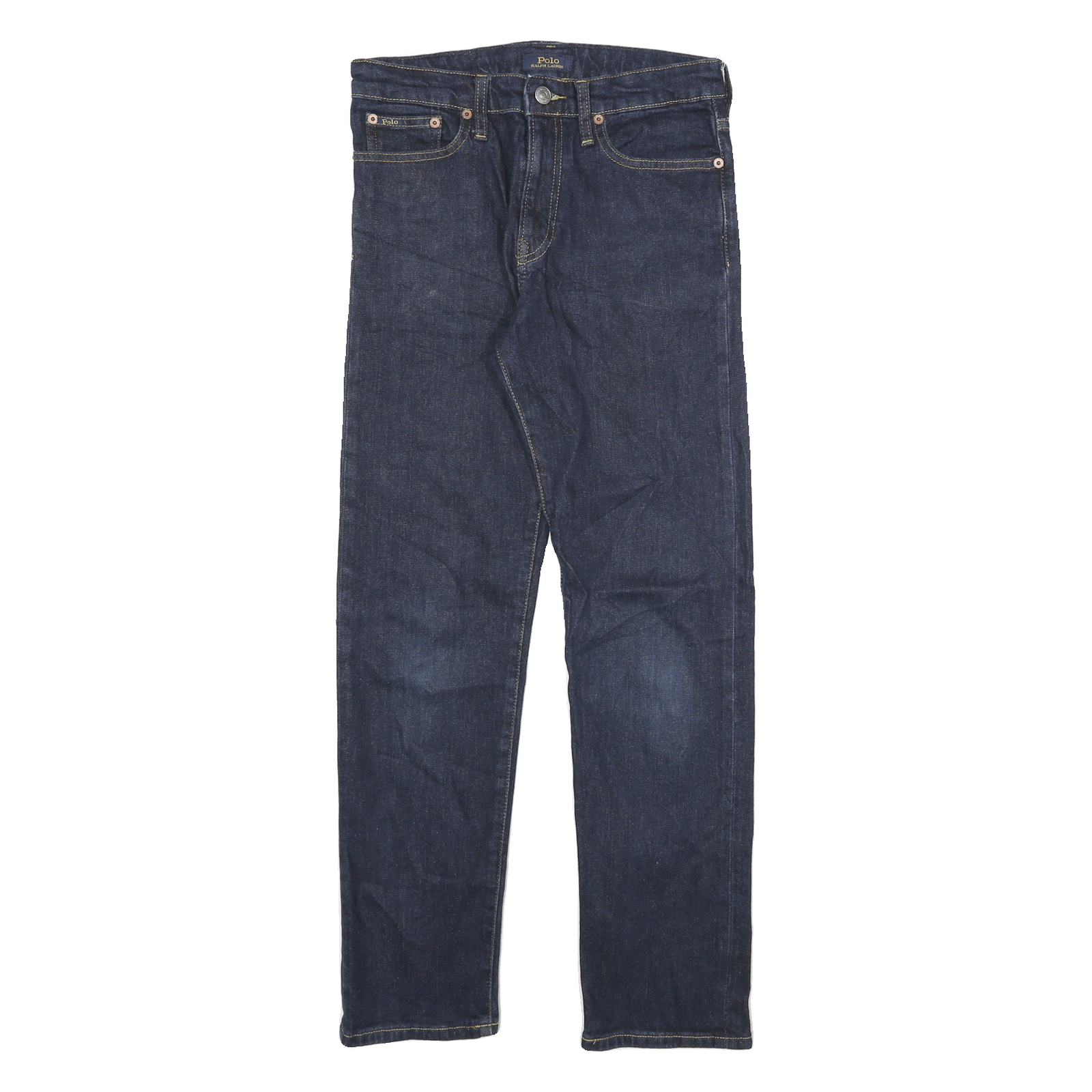 POLO RALPH LAUREN Womens Slim Denim Jeans Dark Blue W26 L27 Classic Cotton Blend Refurbished - N/A refurbished available on Cerqular
