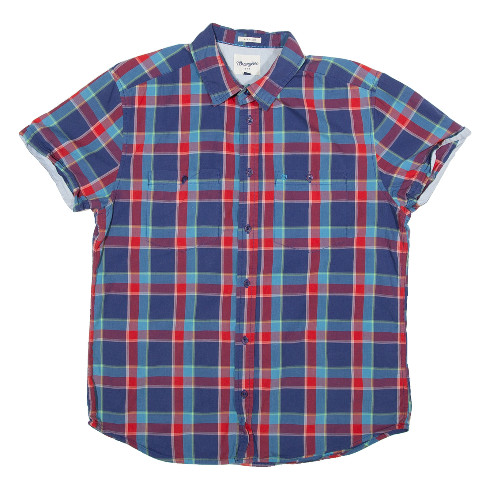 WRANGLER Regular Mens Shirt Red Check L Refurbished - N/A refurbished available on Cerqular