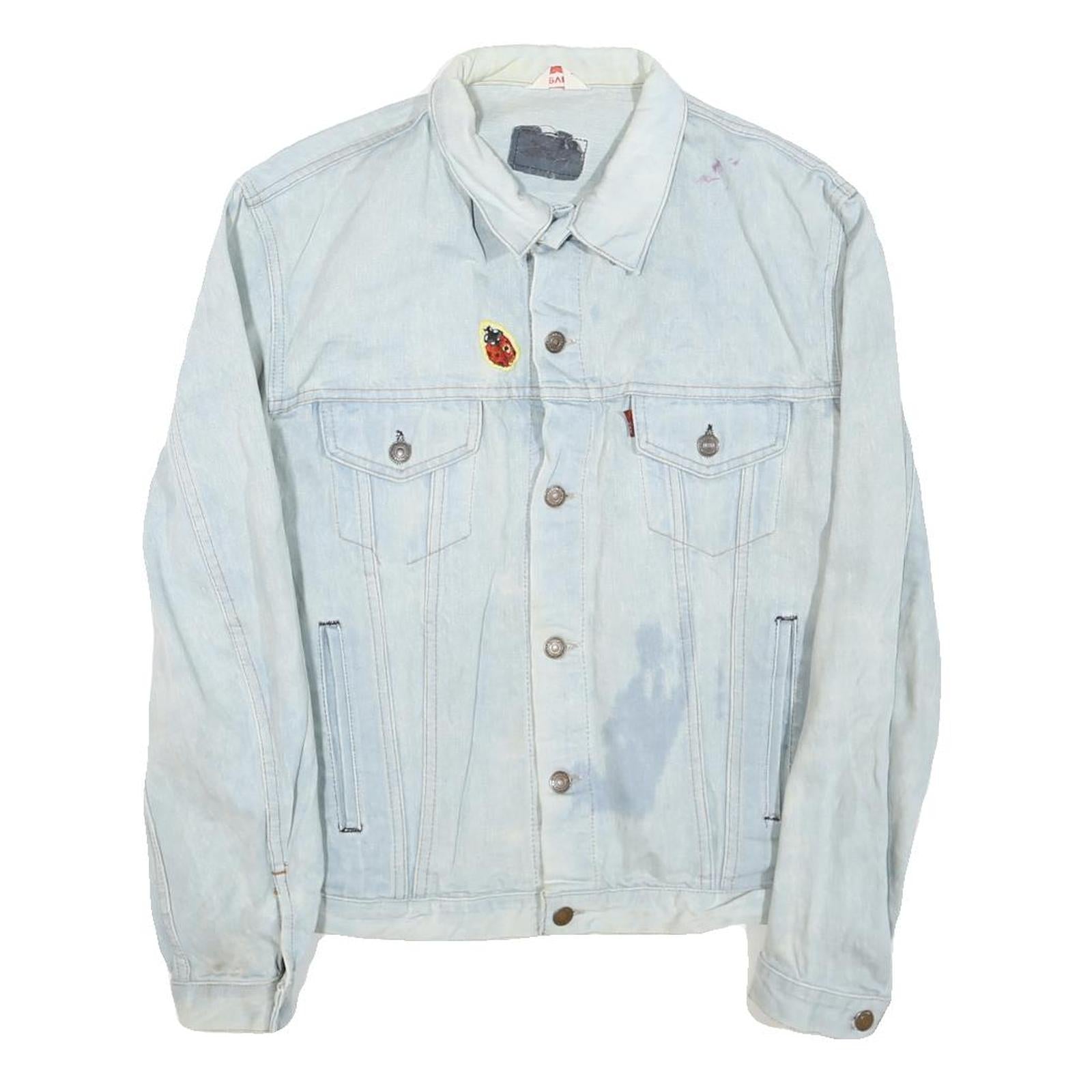 Buy LEVI'S Mens Blue Light Denim Cotton Blend Button Jacket L Patch Pocket Casual Refurbished - $51.99 LEVI'S Mens Blue Light Denim Cotton Blend Button Jacket L Patch Pocket Casual Refurbished - N/A refurbished available on Cerqular