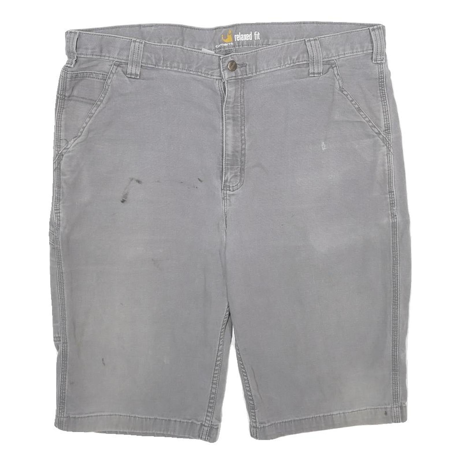 CARHARTT Mens Grey Casual Cotton Blend Relaxed Fit XL W40 Workwear Shorts Refurbished - N/A refurbished available on Cerqular
