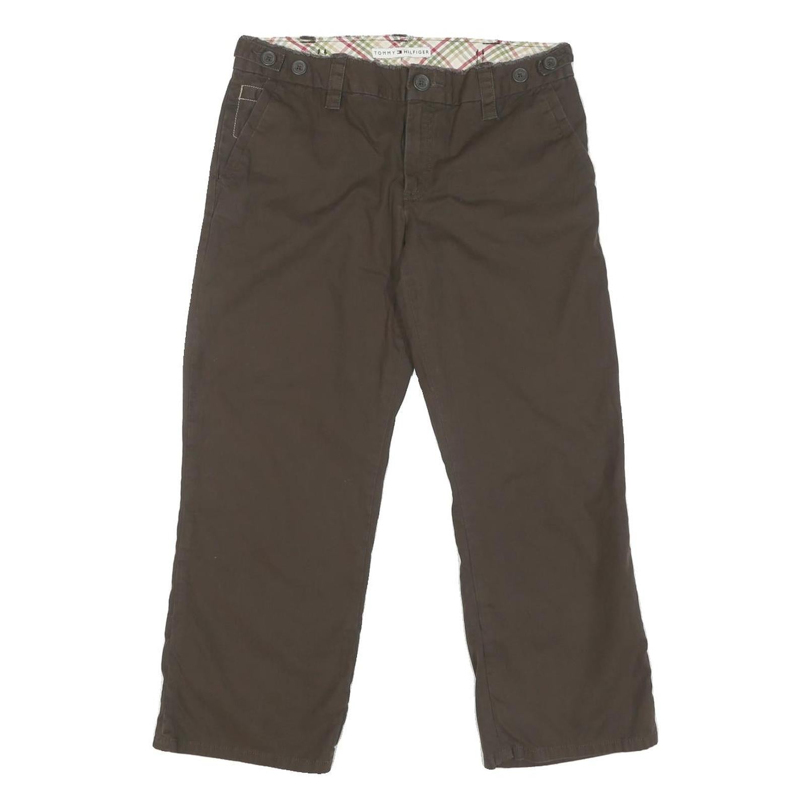 TOMMY HILFIGER Womens Shorts Brown Casual M W30 Cotton Blend Relaxed Fit Refurbished - N/A refurbished available on Cerqular