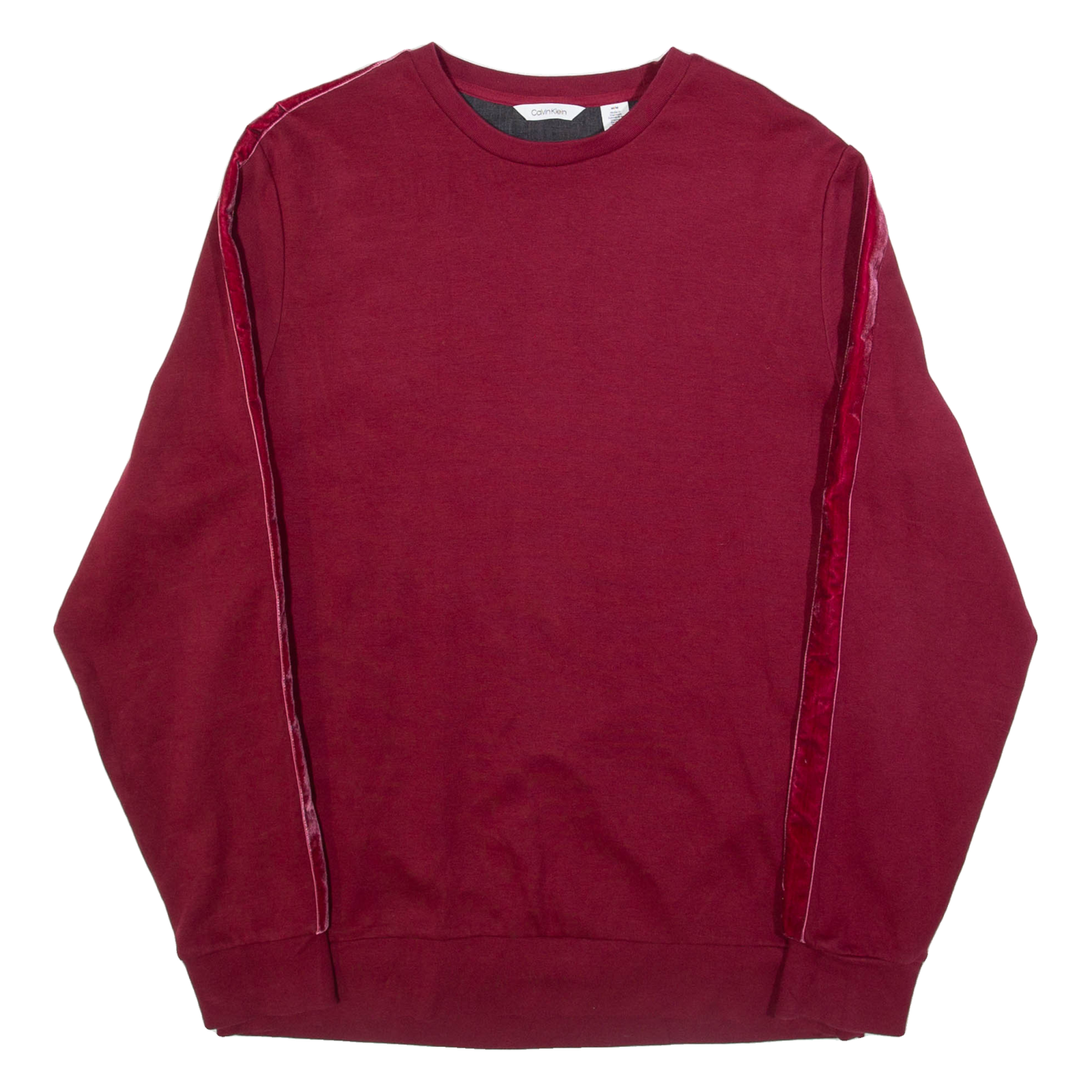 CALVIN KLEIN Mens Sweatshirt Maroon M Refurbished - N/A refurbished available on Cerqular
