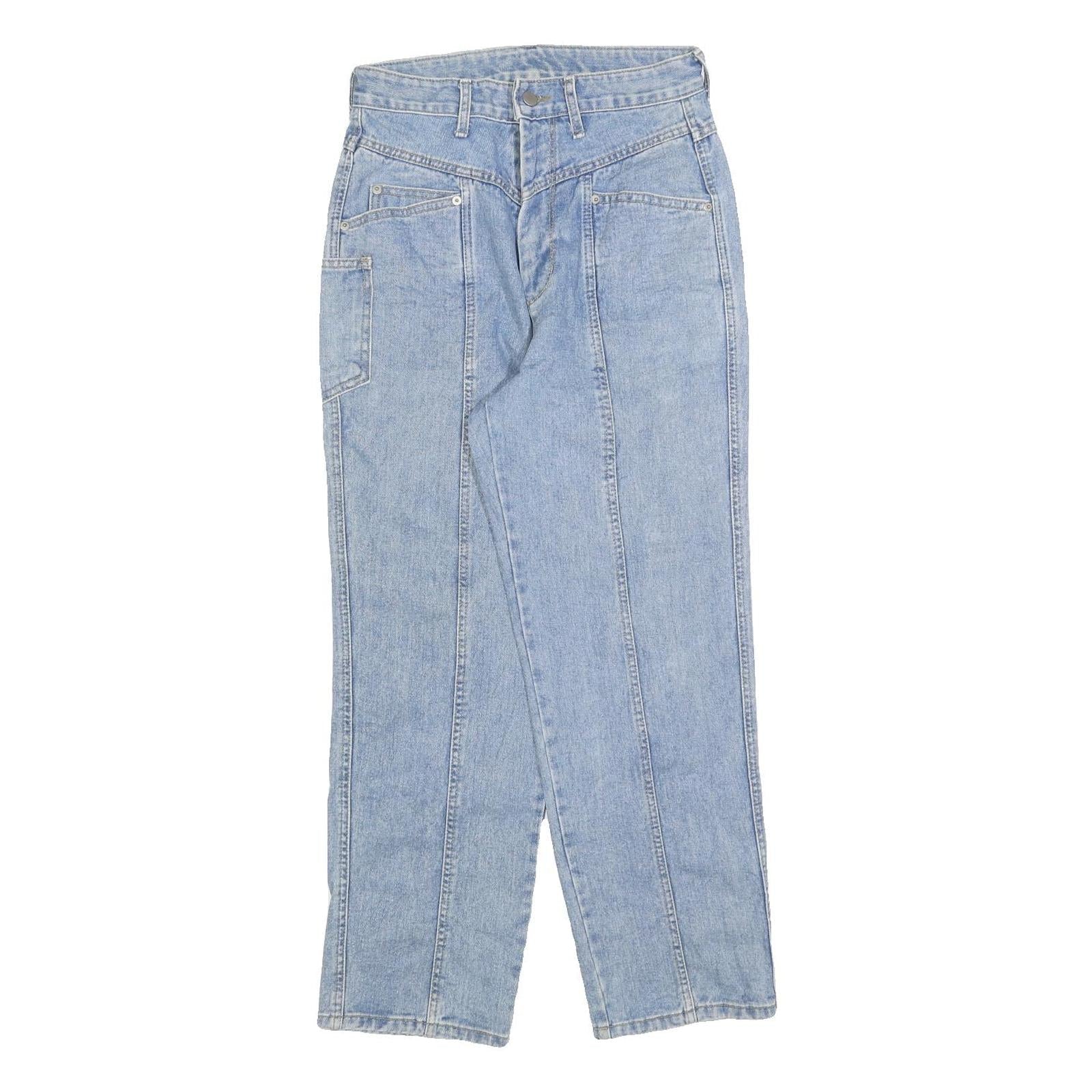 Womens Light Blue Relaxed Fit Straight Denim Cotton Blend Jeans W26 L28 Casual Refurbished - N/A refurbished available on Cerqular