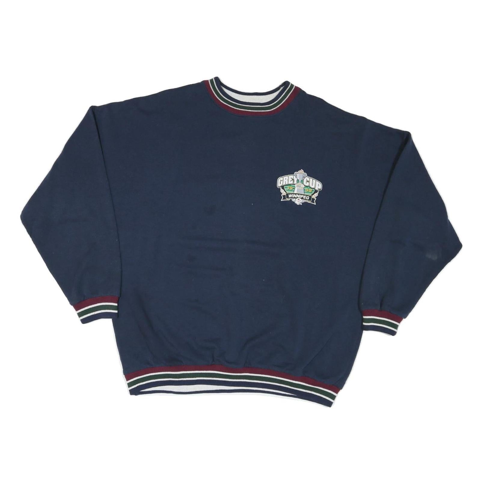 Buy WAVES Mens Navy Blue Crew Neck L Sweatshirt Grey Cup Winnipeg Rugby Refurbished - $27.29 WAVES Mens Navy Blue Crew Neck L Sweatshirt Grey Cup Winnipeg Rugby Refurbished - N/A refurbished available on Cerqular