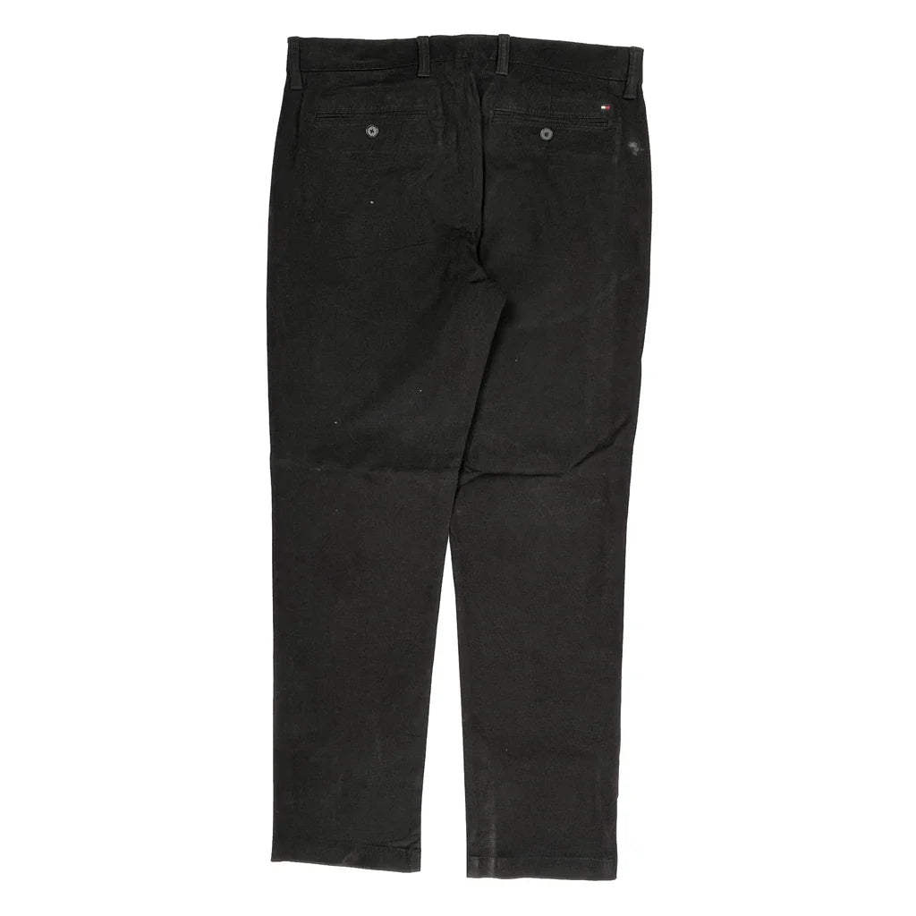 Tommy Hilfiger Chinos - 34W 30L Black Cotton Refurbished - Thrifted (note: this is a term often used to describe second- refurbished available on Cerqular