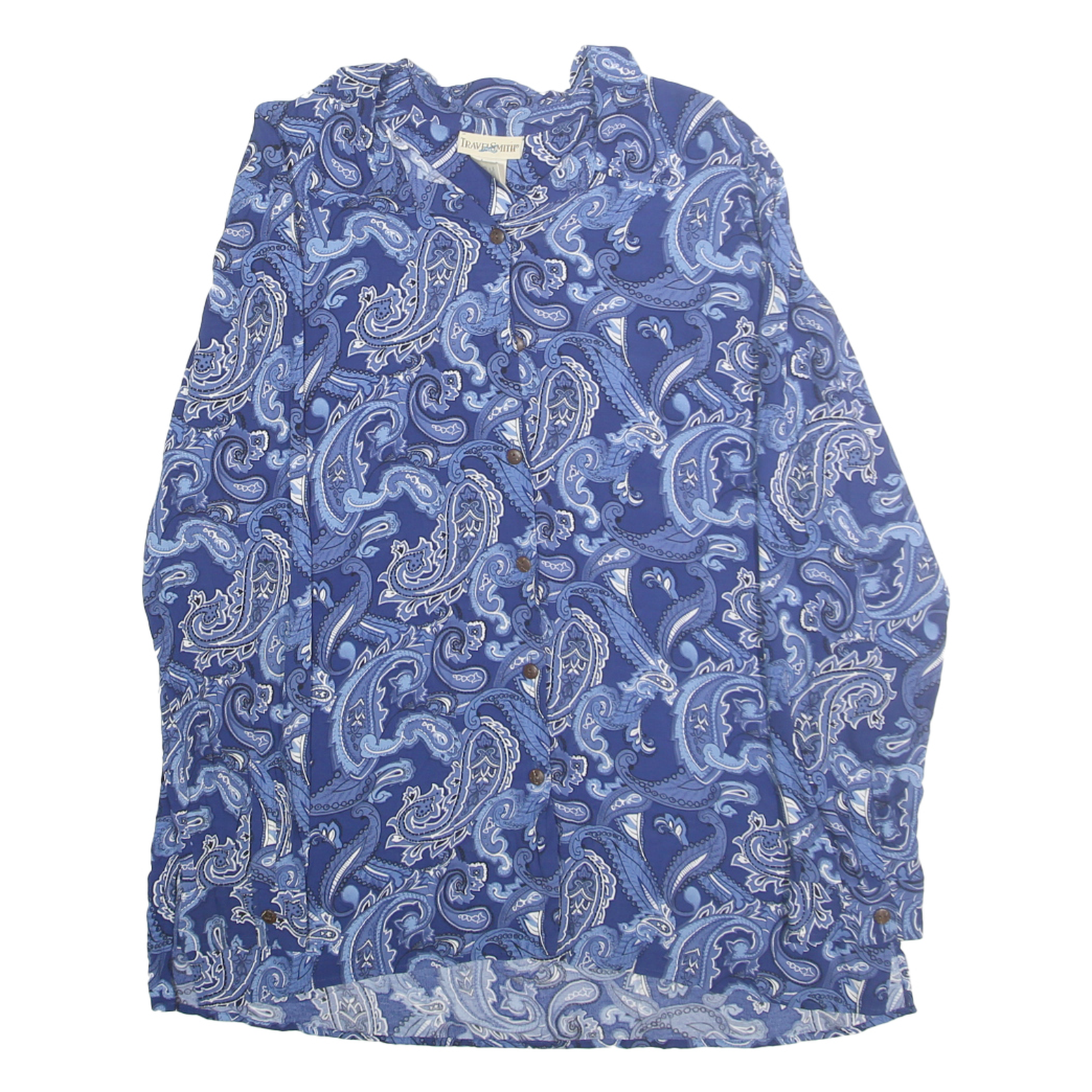 Buy TRAVELSMITH Womens Blue Paisley Shirt L Rayon Long Sleeve Button Closure Refurbished - $16.89 TRAVELSMITH Womens Blue Paisley Shirt L Rayon Long Sleeve Button Closure Refurbished - N/A refurbished available on Cerqular