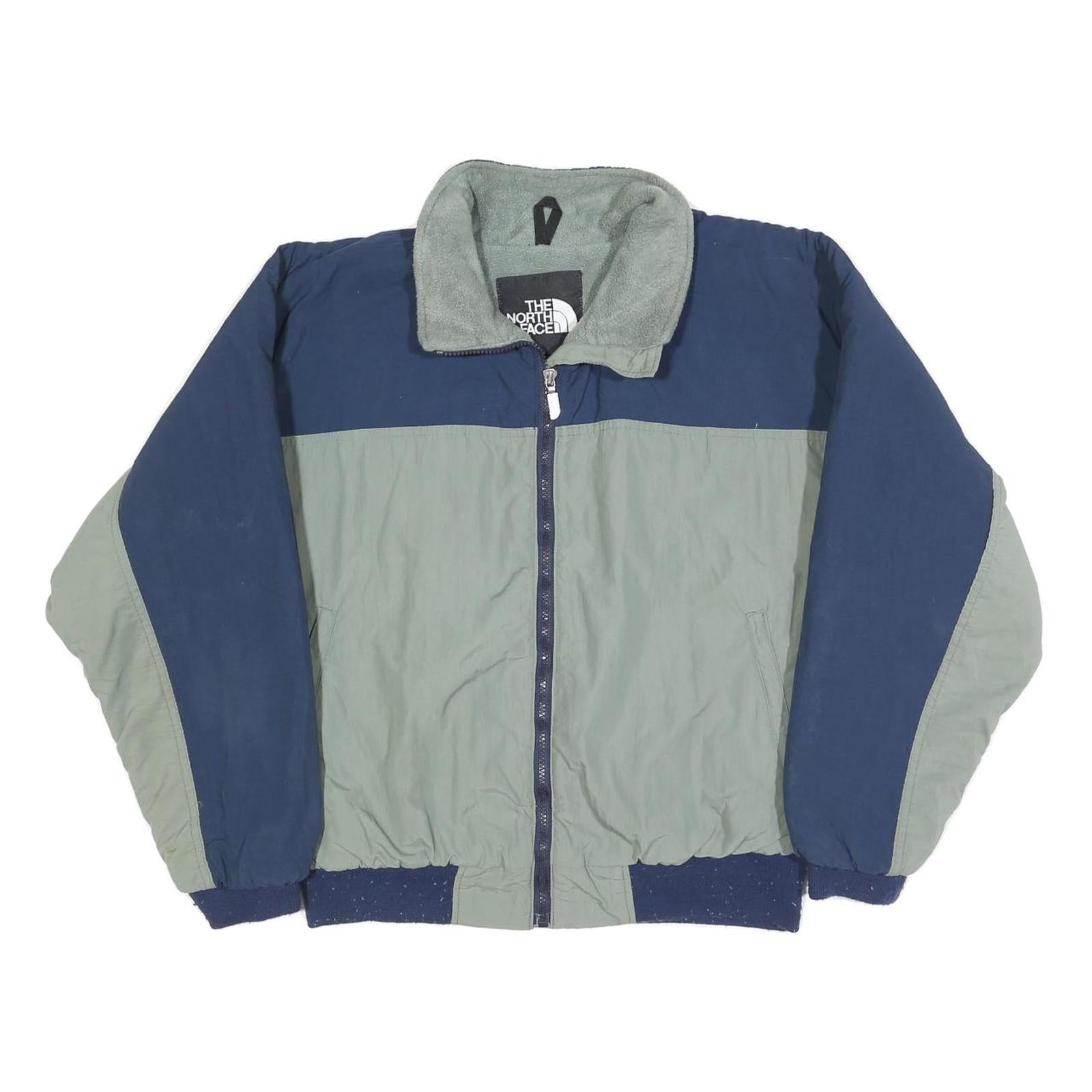 THE NORTH FACE Mens Blue & Grey Jacket M Polyester Zip Outdoor Warm Casual Refurbished - N/A refurbished available on Cerqular