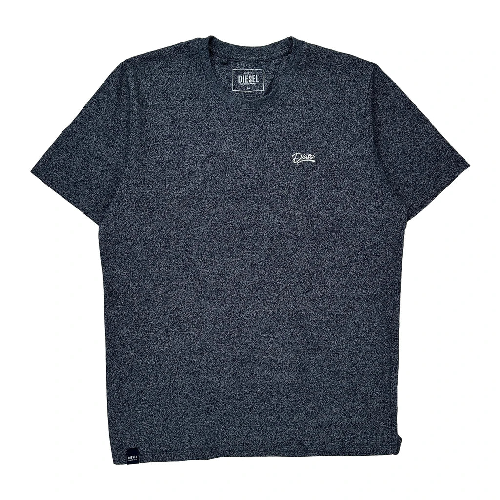 Diesel T-Shirt - XL Grey Cotton Refurbished - Thrifted (note: this is a term often used to describe second- refurbished available on Cerqular
