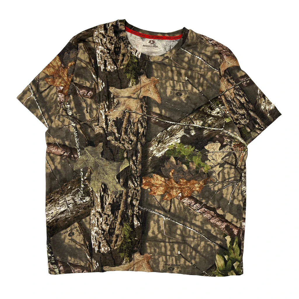 Buy Scent Control Mossy Oak Camo T-Shirt - 2XL Green Cotton Refurbished - $37.51 Scent Control Mossy Oak Camo T-Shirt - 2XL Green Cotton Refurbished - Thrifted (note: this is a term often used to describe second- refurbished available on Cerqular