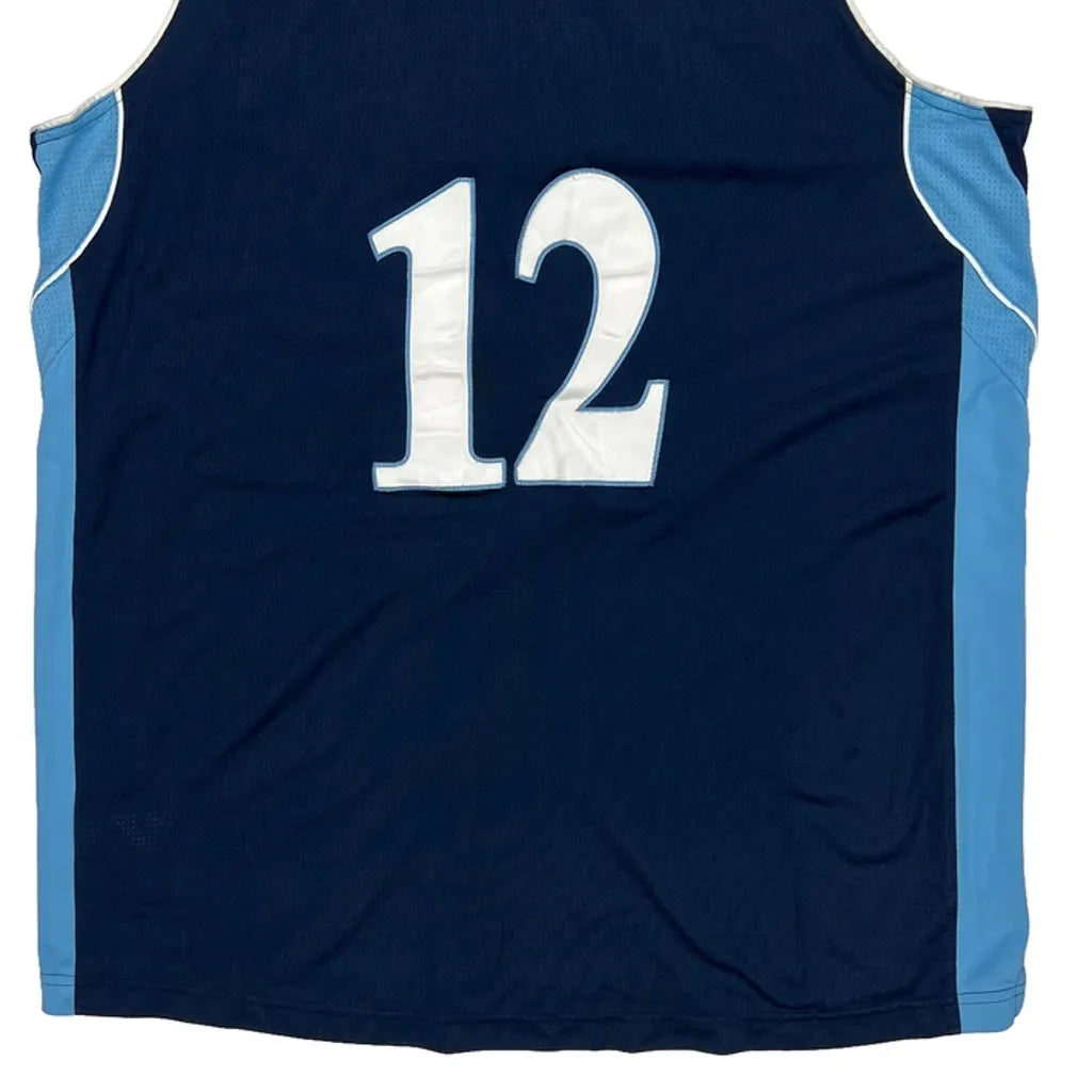 Adidas College Jersey - XL White Polyester Refurbished - Thrifted (note: this is a term often used to describe second- refurbished available on Cerqular
