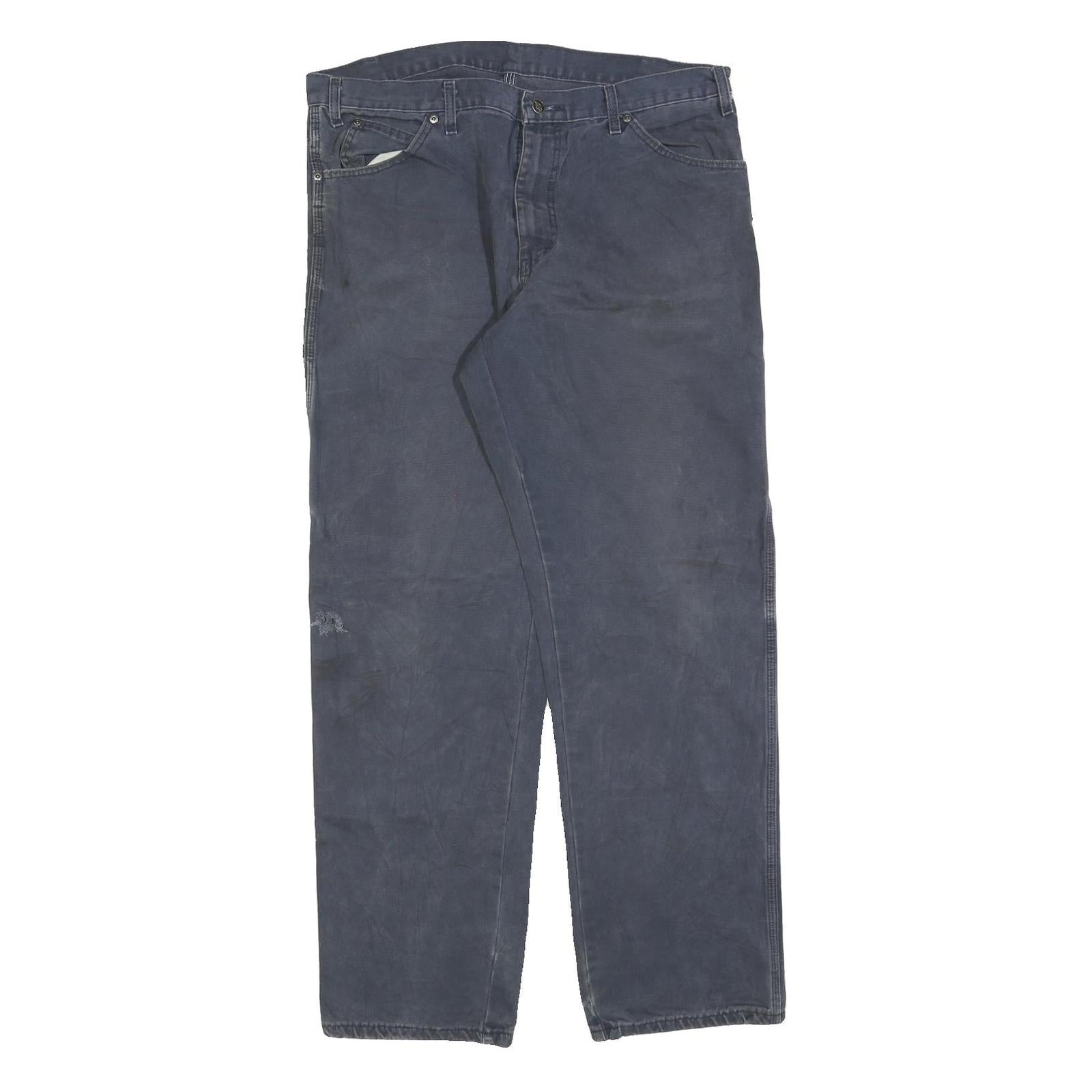 DICKIES Mens Jeans Blue Regular Straight Denim W36 L34 Workwear Zip Closure Refurbished - N/A refurbished available on Cerqular