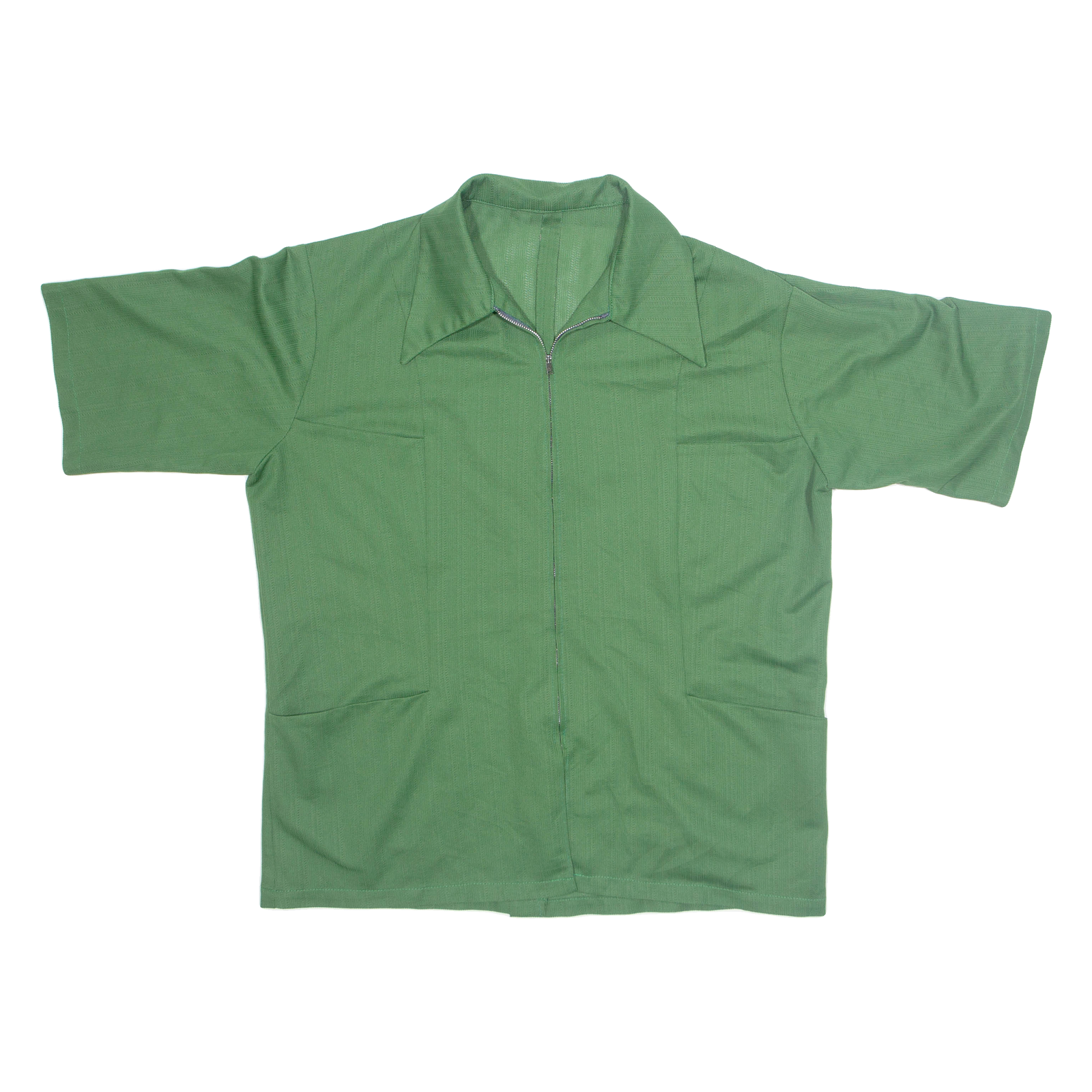 Zip Up Womens Shirt Green Collared 2XL Refurbished - N/A refurbished available on Cerqular