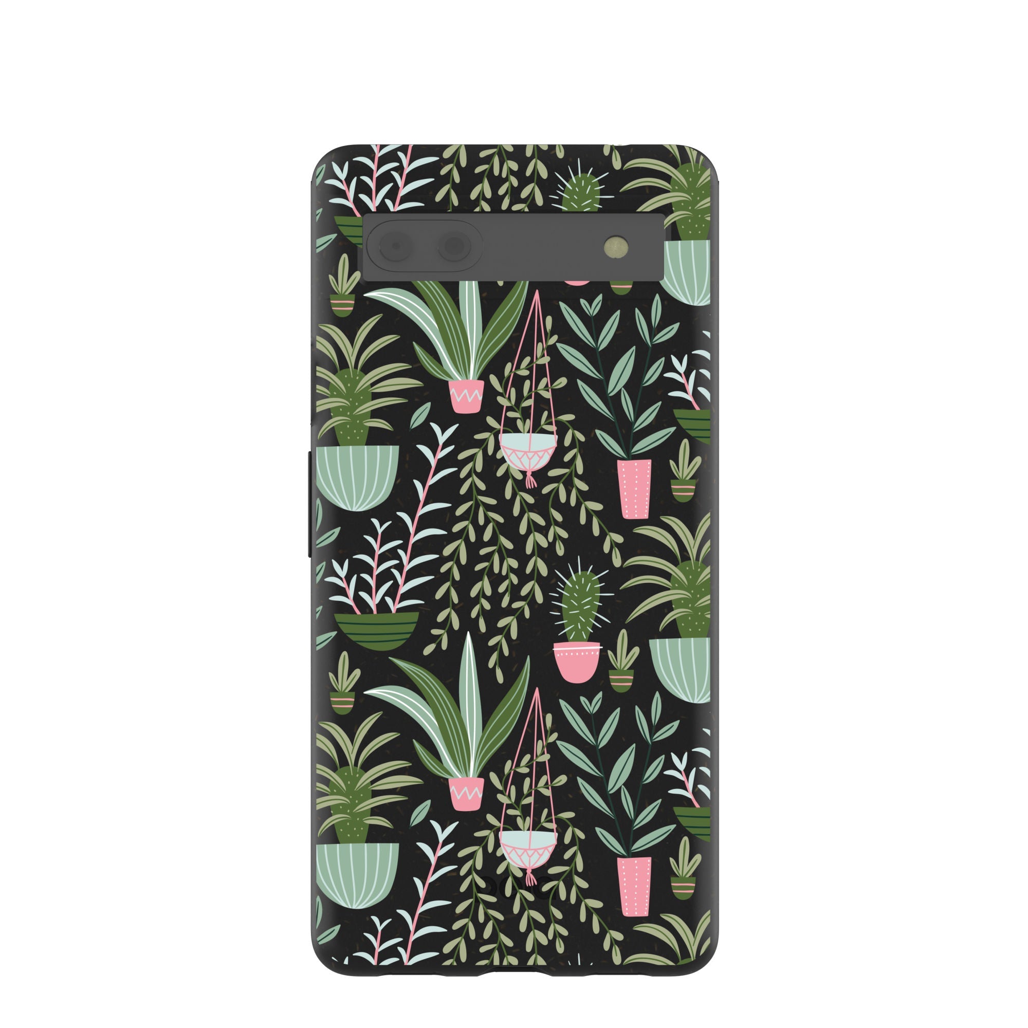 Black Indoor Garden Google Pixel 6a Case Refurbished - Pela Case refurbished available on Cerqular