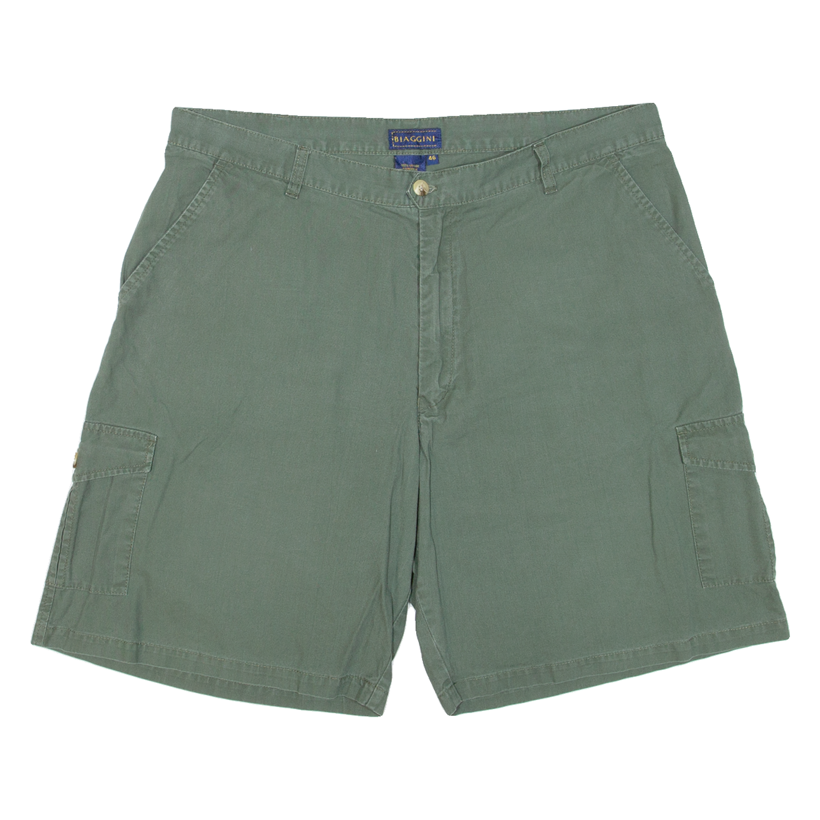 BIAGINI Mens Cargo Shorts Green L W36 Refurbished - N/A refurbished available on Cerqular