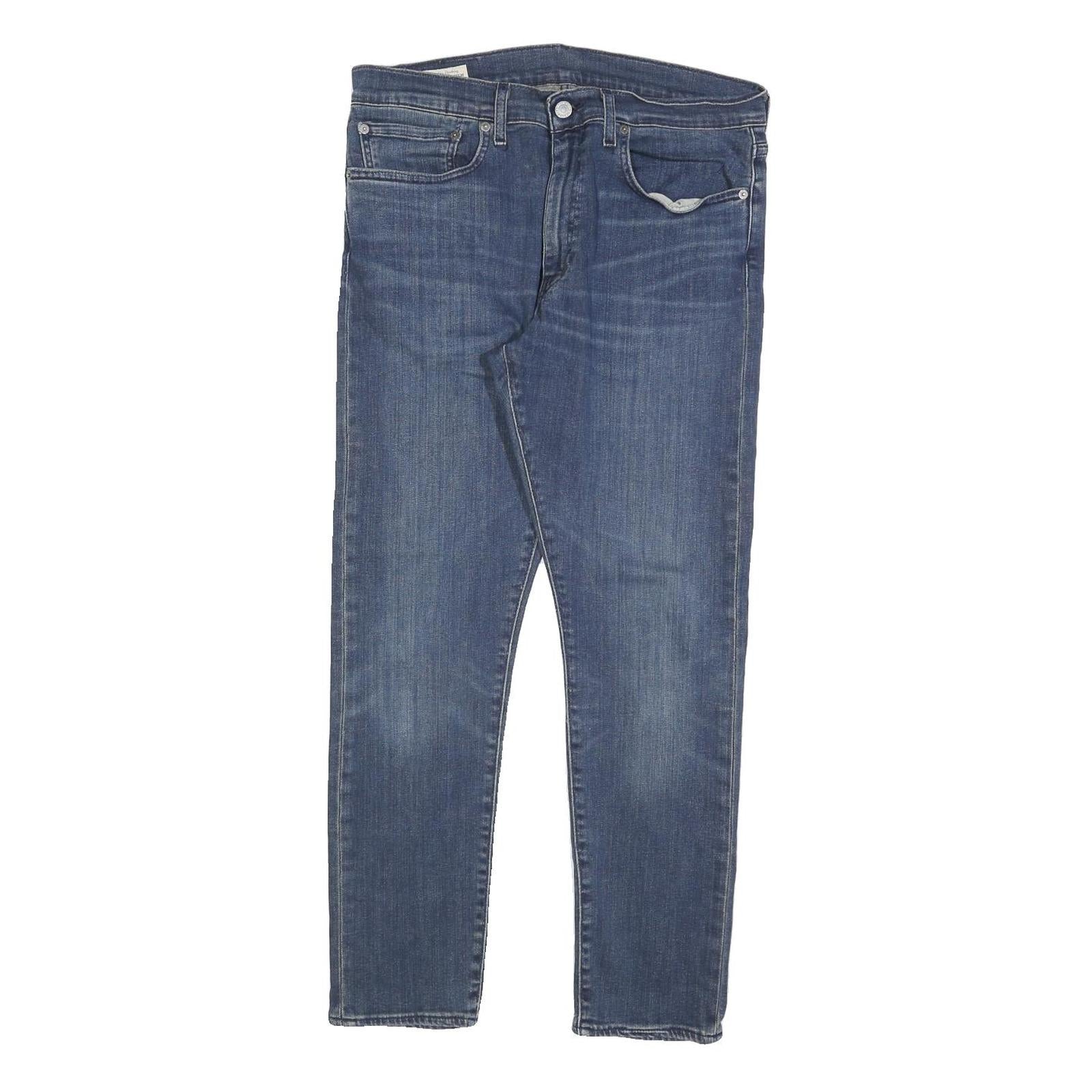 LEVI'S 512 BIG E Mens Slim Jeans Blue Denim W34 L27 Classic Cotton Blend Zip Refurbished - N/A refurbished available on Cerqular