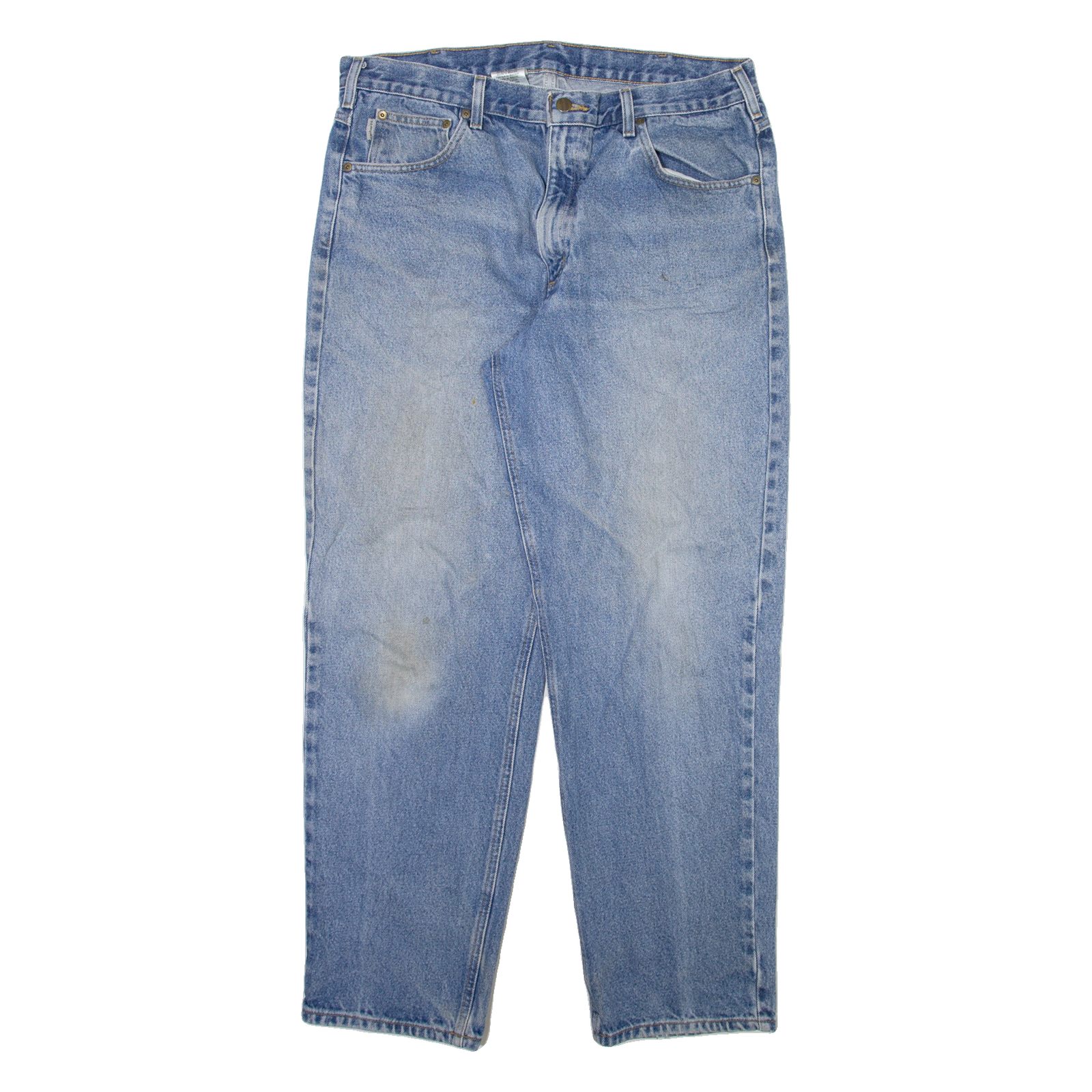 CARHARTT Mens Jeans Blue Relaxed Straight Stone Wash W38 L32 Refurbished - N/A refurbished available on Cerqular