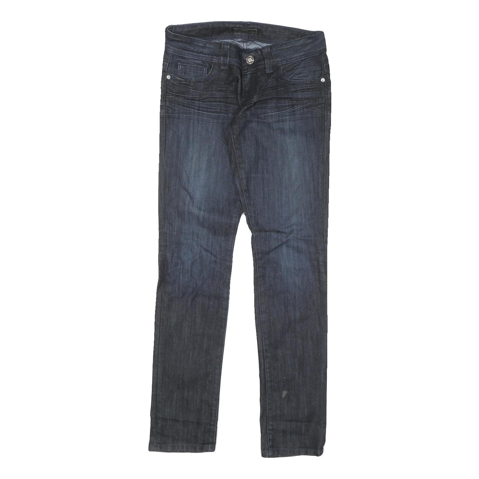 GUESS Womens Blue Slim Skinny Denim Light W28 L32 Fashion Zip Cotton Blend Refurbished - N/A refurbished available on Cerqular