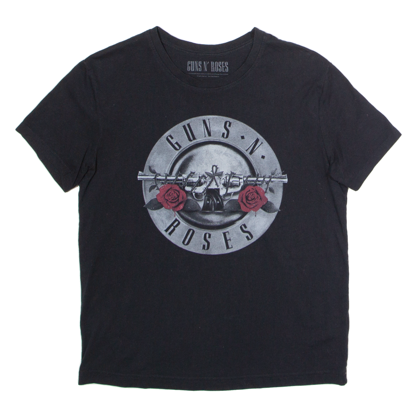 GUNS N ROSES Mens Band T-Shirt Black Crew Neck M Refurbished - N/A refurbished available on Cerqular