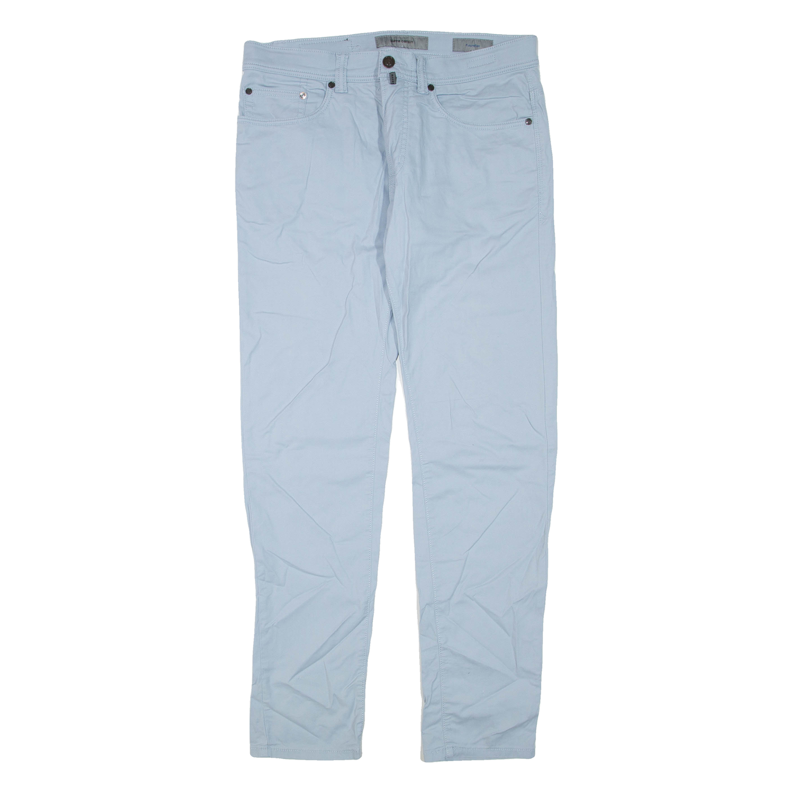 PIERRE CARDIN Mens Trousers Blue Regular Skinny W32 L32 Refurbished - N/A refurbished available on Cerqular