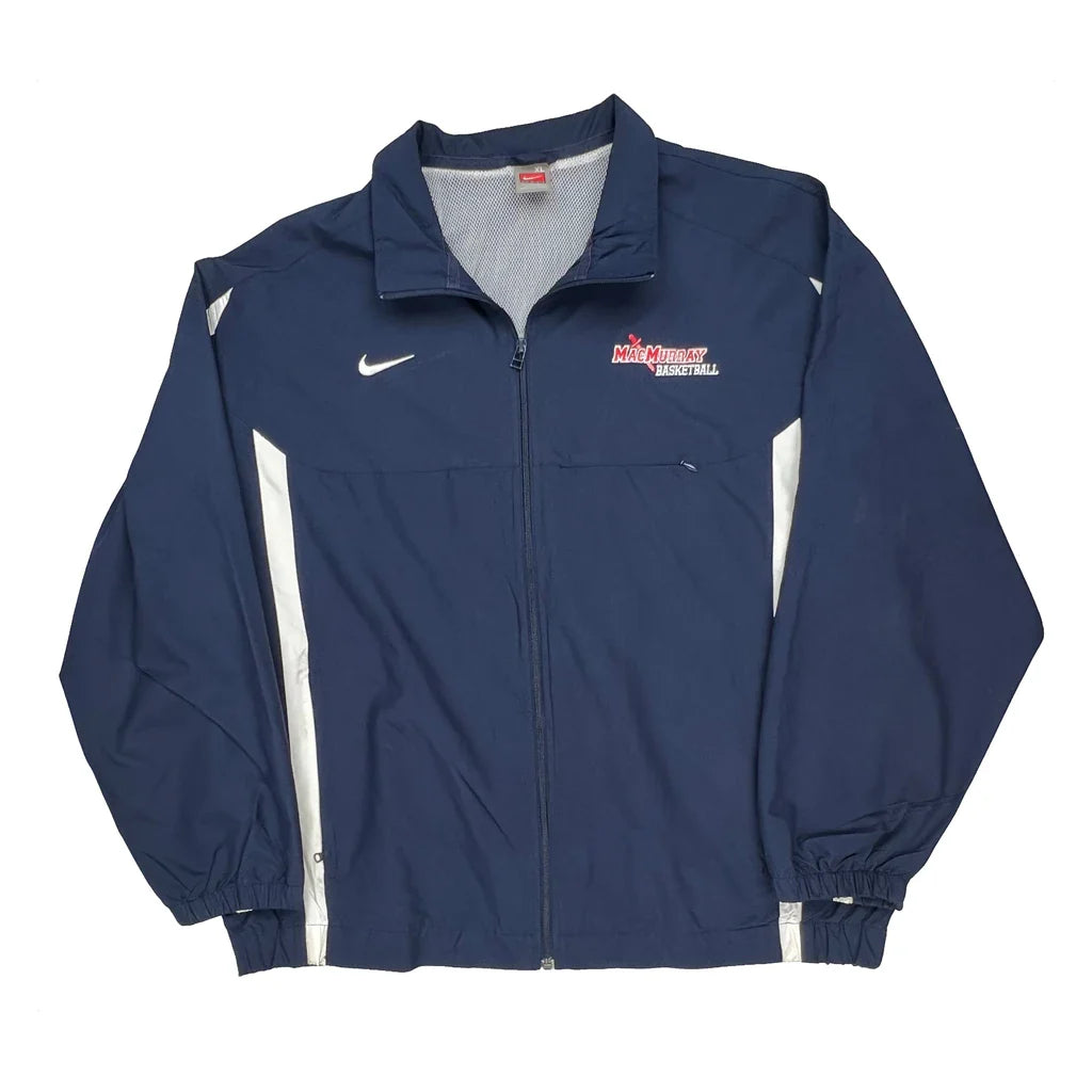 Buy Macmurray Basketball Nike Track Jacket - XL Navy Polyester Refurbished - $60.29 Macmurray Basketball Nike Track Jacket - XL Navy Polyester Refurbished - Thrifted (note: this is a term often used to describe second- refurbished available on Cerqular