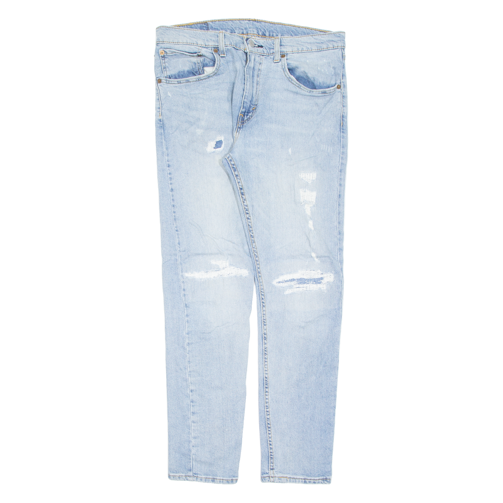 LEVI'S 512 Jeans Distressed Womens Blue Slim Tapered Stone Wash W34 L32 Refurbished - N/A refurbished available on Cerqular