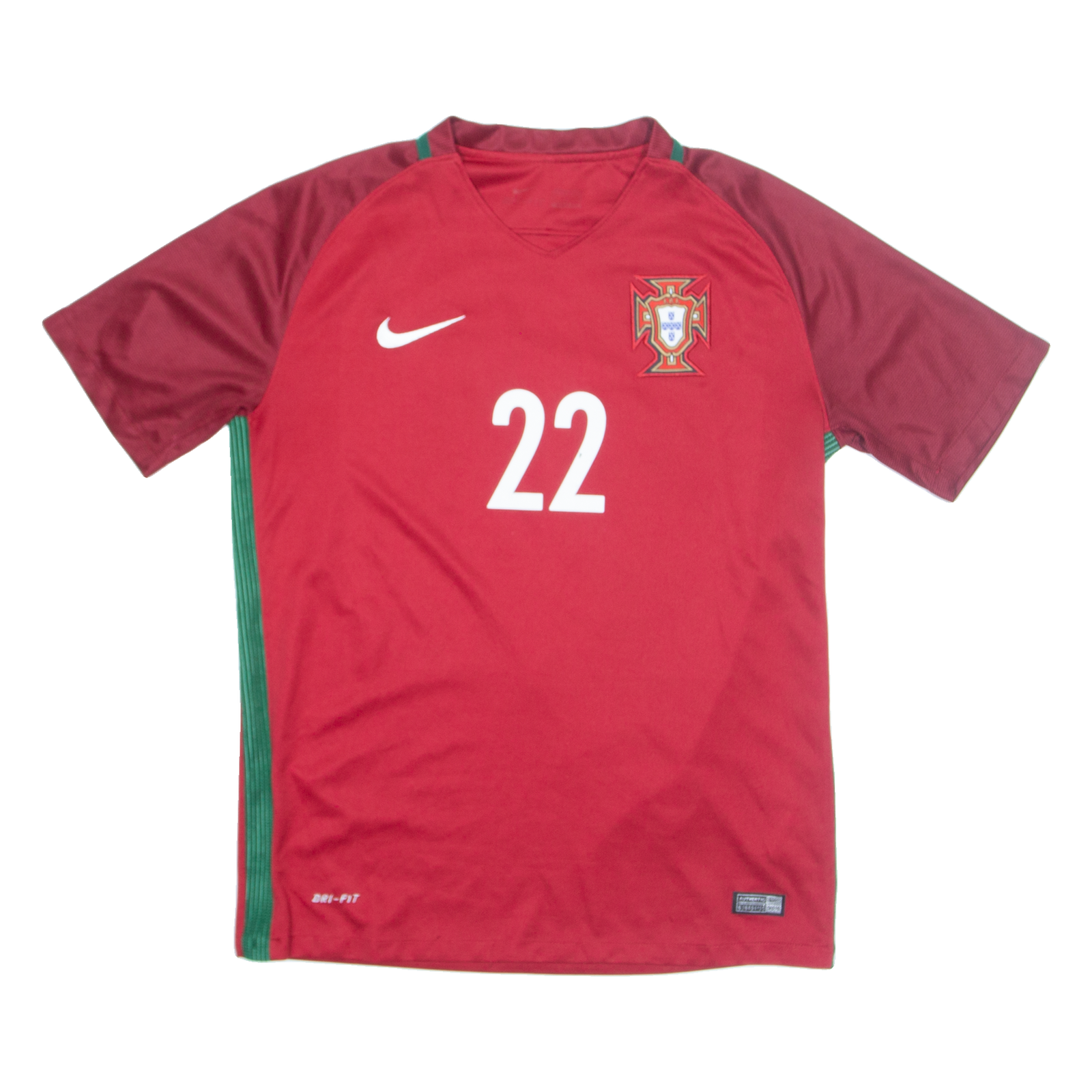 NIKE Portugal Mens Football Shirt Jersey Red V-Neck M Refurbished - N/A refurbished available on Cerqular