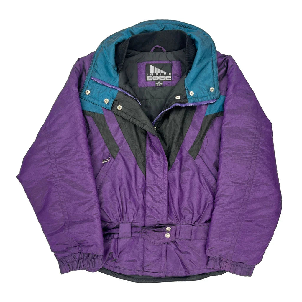 Inside Edge Ski Jacket - Medium Purple Nylon Refurbished - Thrifted (note: this is a term often used to describe second- refurbished available on Cerqular