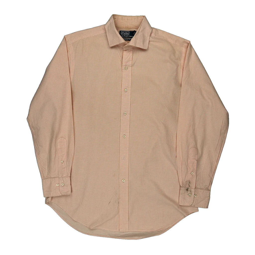 Buy Polo By Ralph Lauren Checked Shirt - Medium Orange Cotton Refurbished - $38.85 Polo By Ralph Lauren Checked Shirt - Medium Orange Cotton Refurbished - Thrifted (note: this is a term often used to describe second- refurbished available on Cerqular